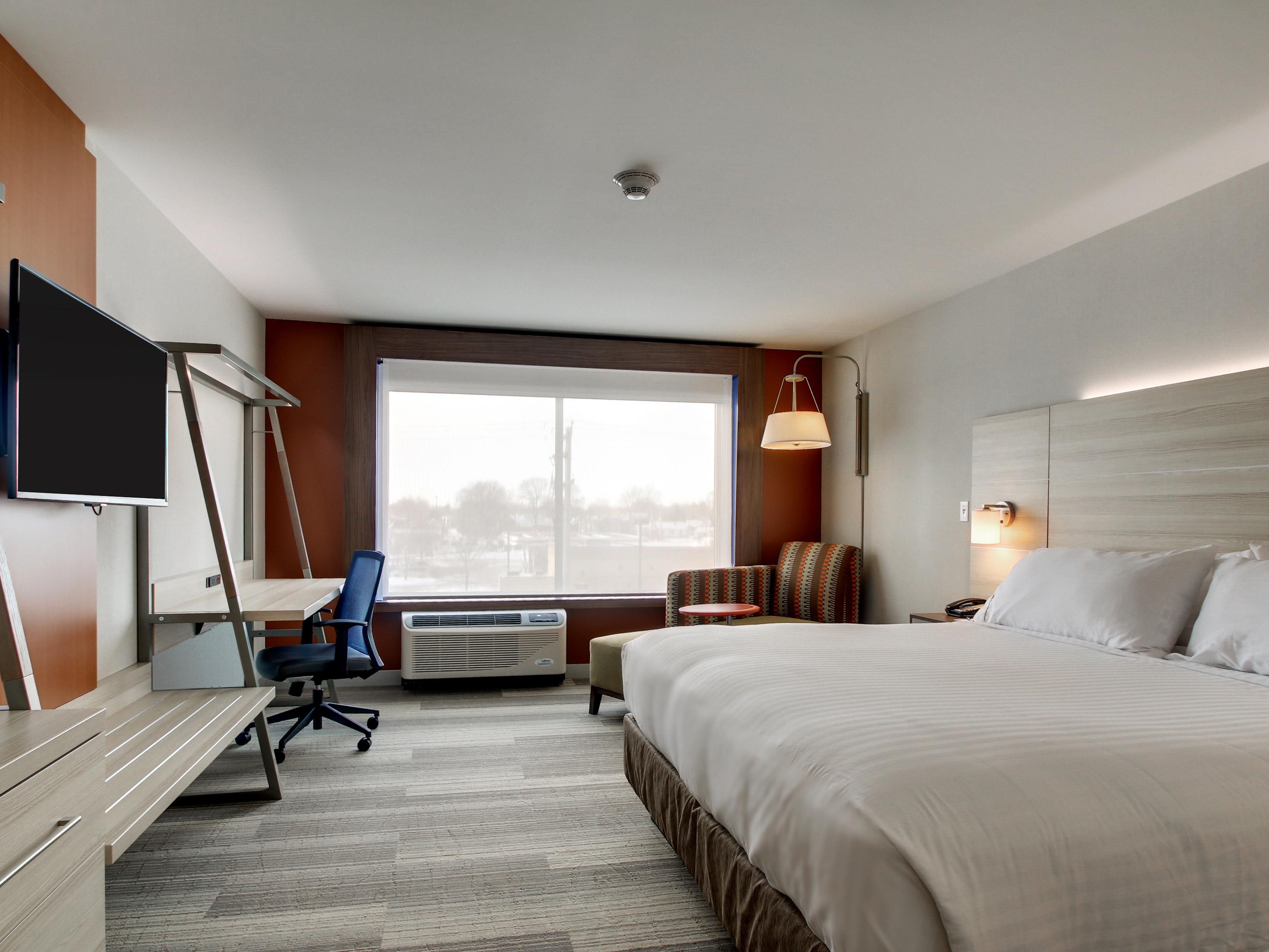 Relax in our well lit guest rooms