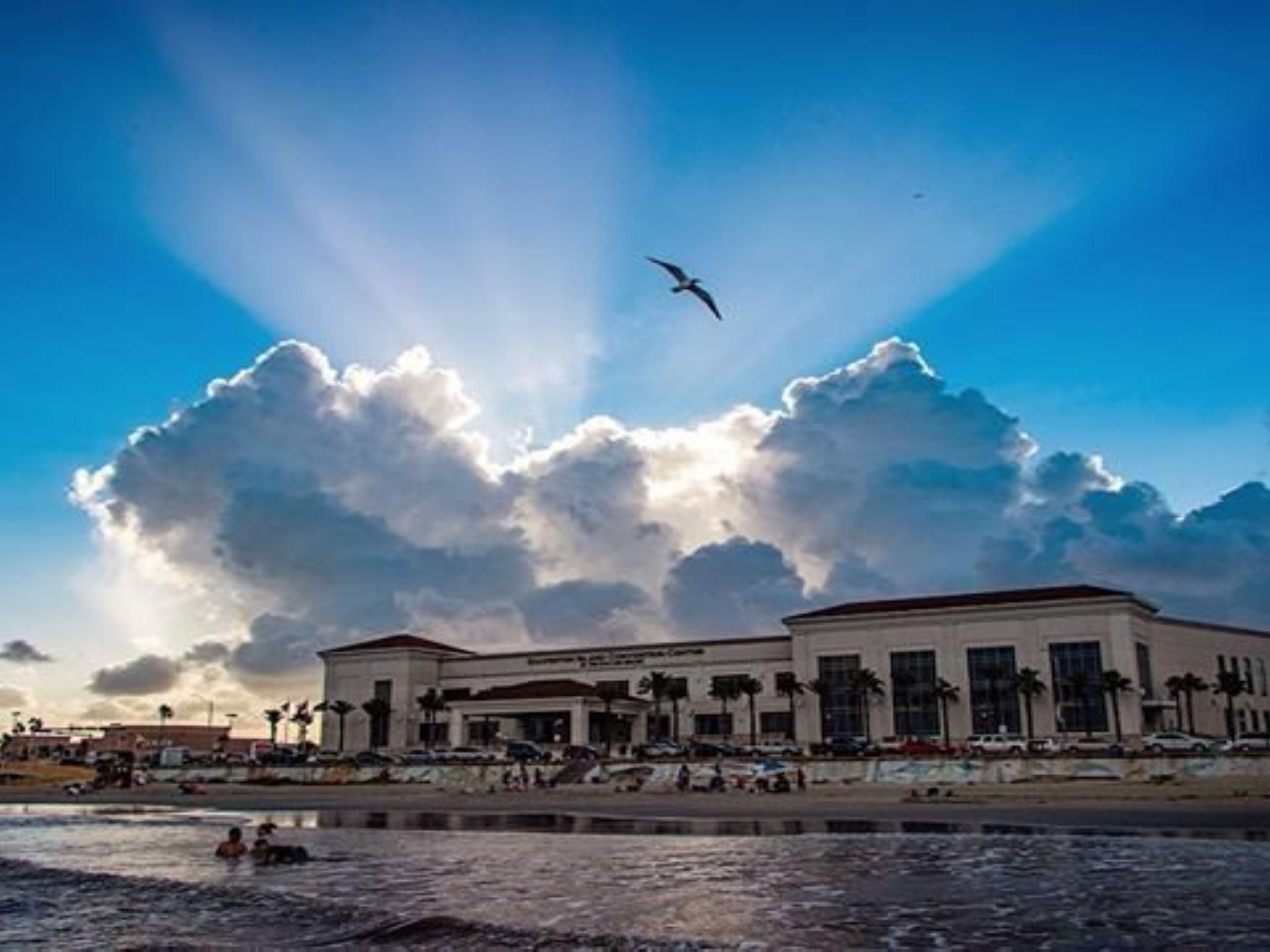 If you are planning to attend a meeting, seminar, convention or sports tournament, the all new, Holiday Inn Express & Suites Galveston Beach is only a few minutes away from the center, on Seawall Boulevard.  Offering spacious rooms and complimentary hot breakfast, you'll leave pumped up for a day of training, dance & cheer competitions and more!