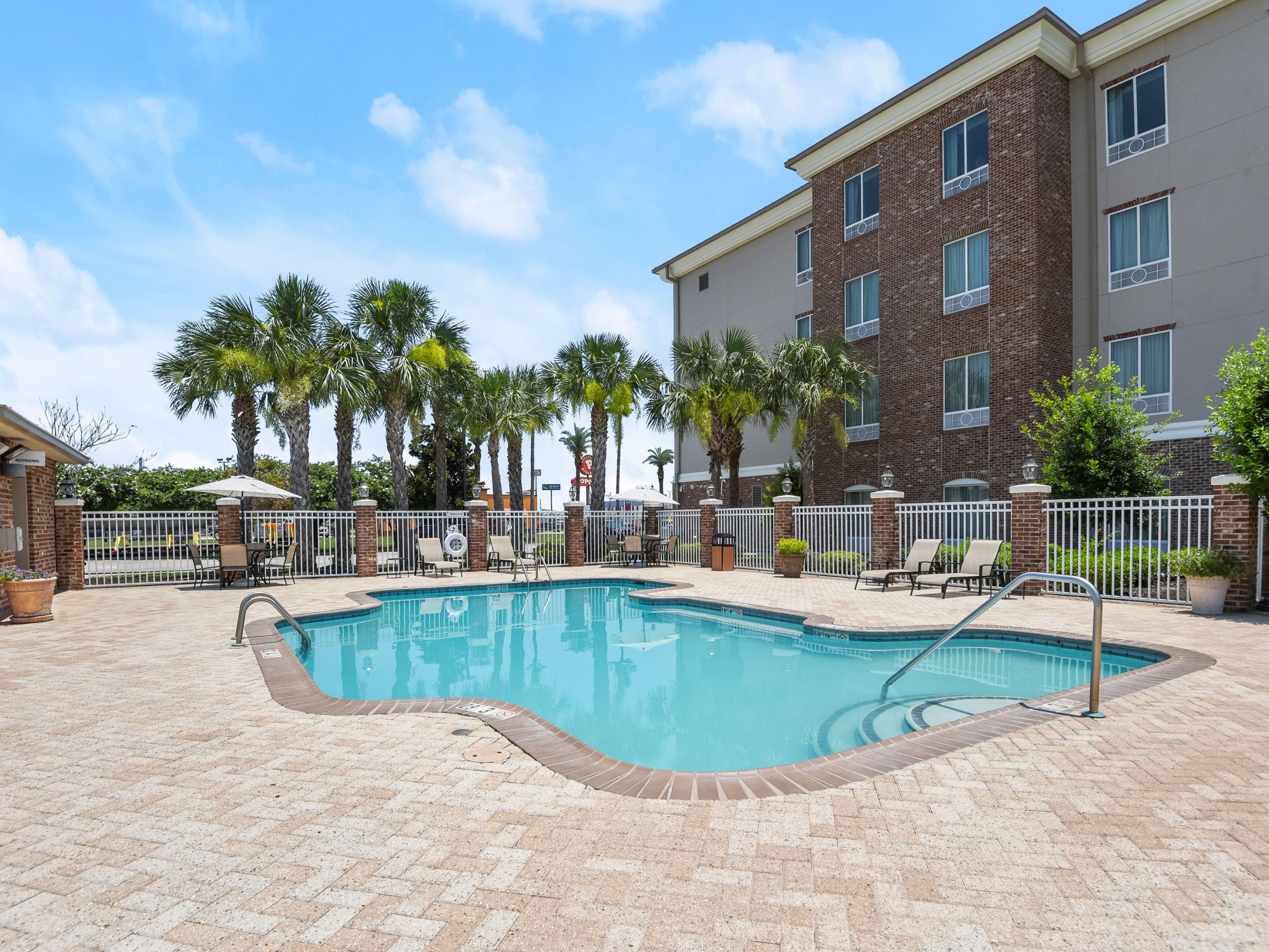 Fantastic outdoor pool open from 7am - 10pm.  