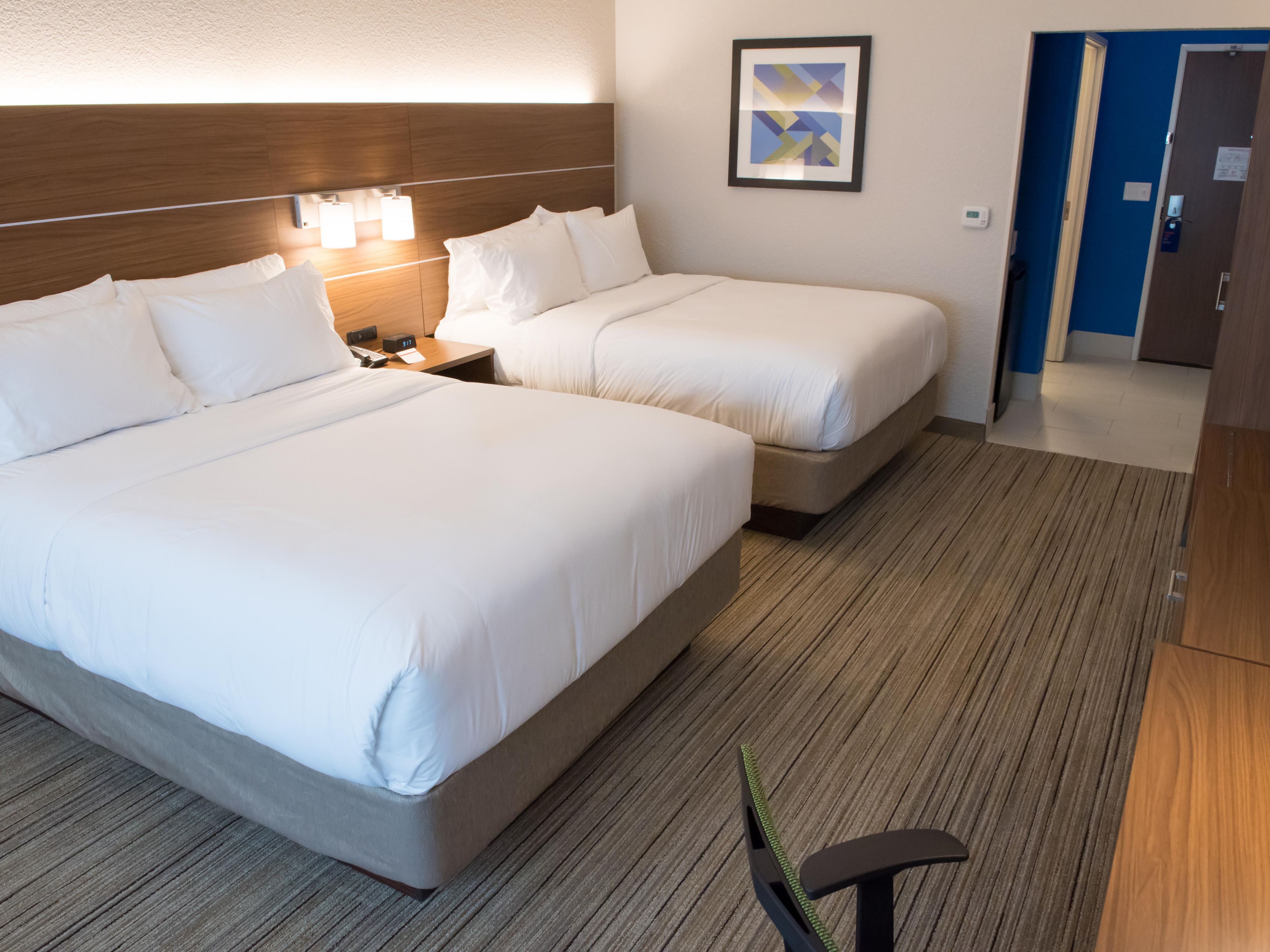 Sports teams love our two queen bed rooms