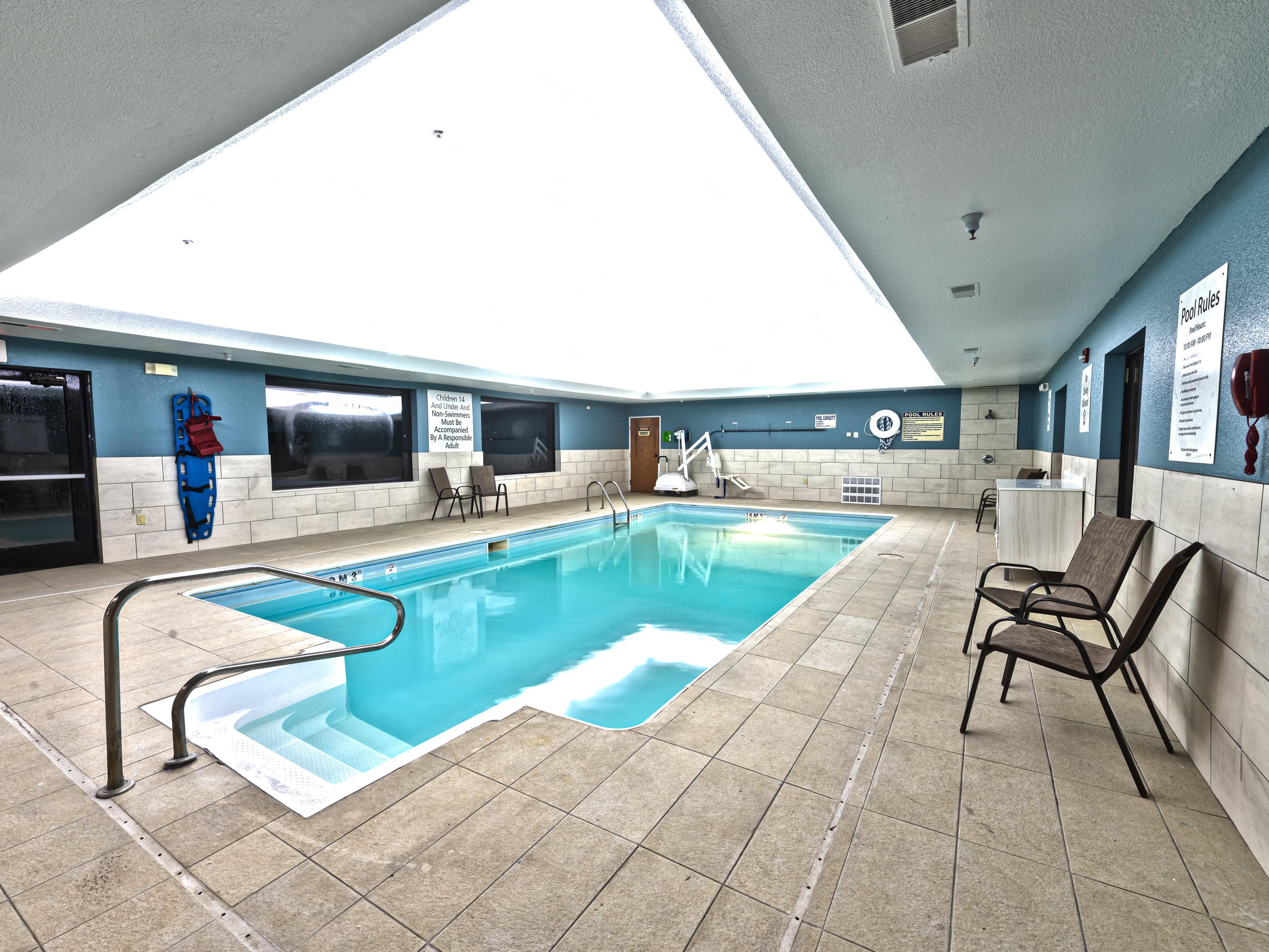 Heated indoor swimming pool