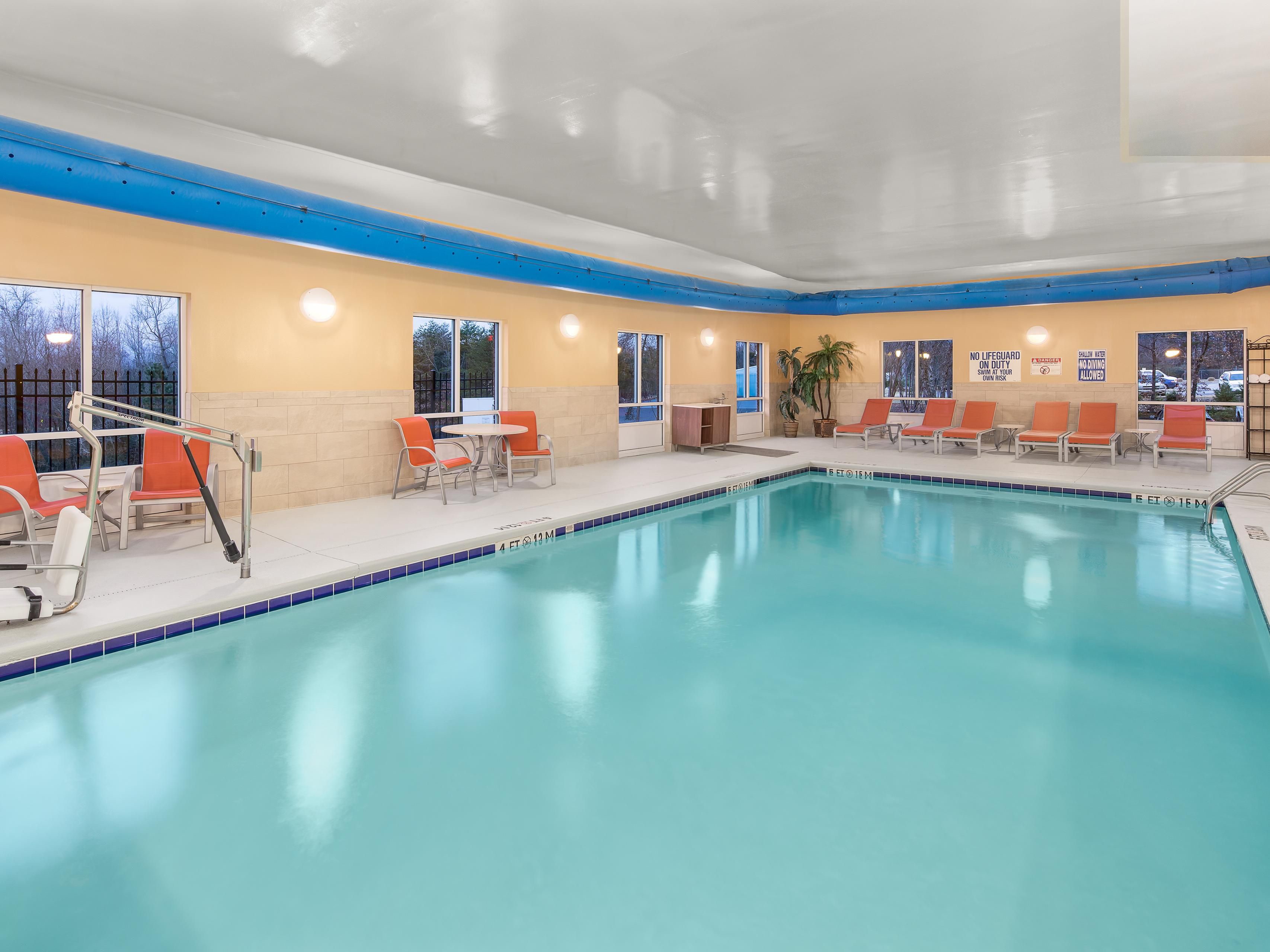 Our swimming pool is a perfect retreat for health and wellness.