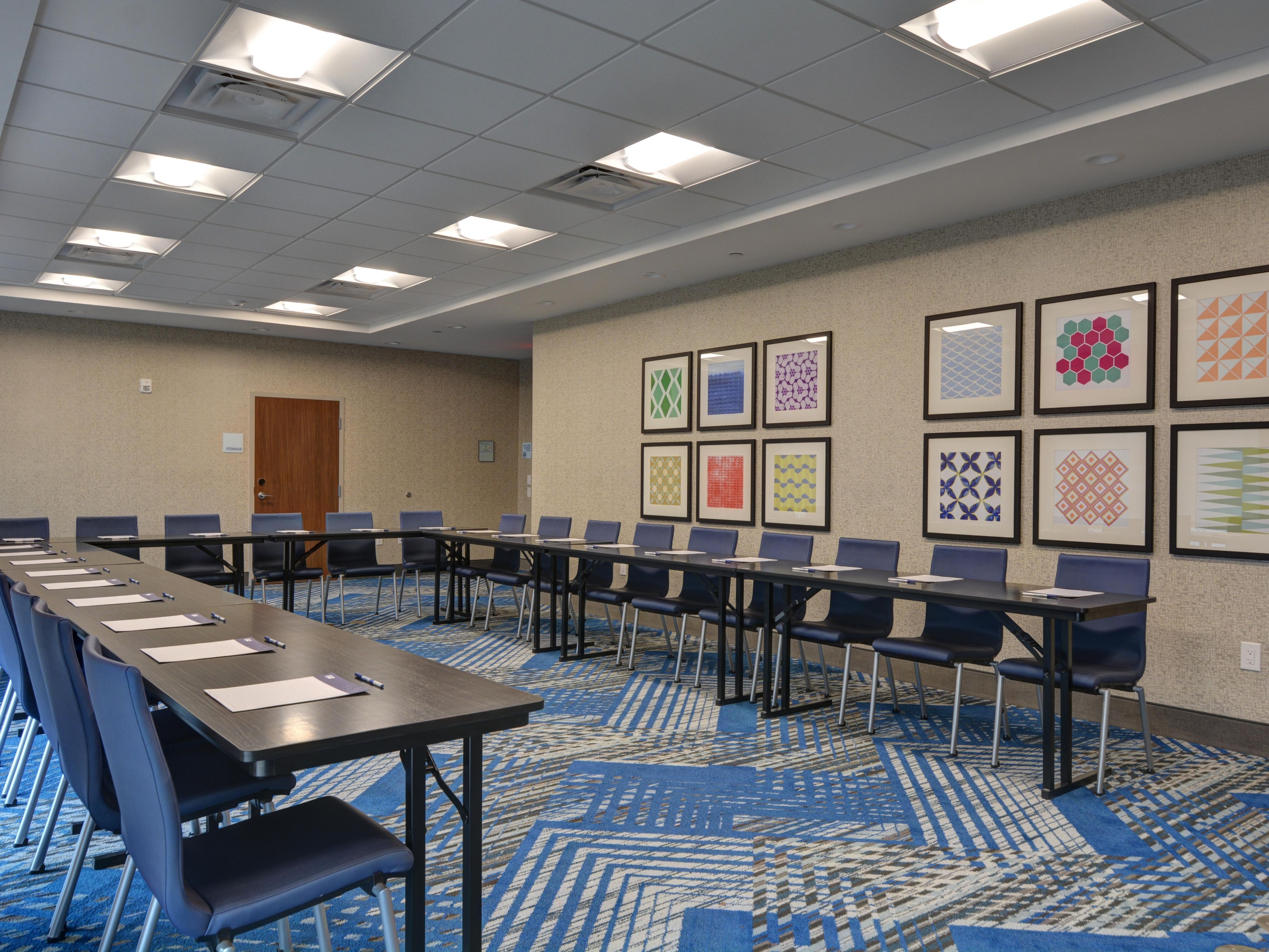 Come use our beautiful spacious meeting room for your next event. We can accommodate up to 45 guests. We are located near downtown Greenville where your team can enjoy so many activities in and around the area. We are close to theater, restaurants, and wildlife.