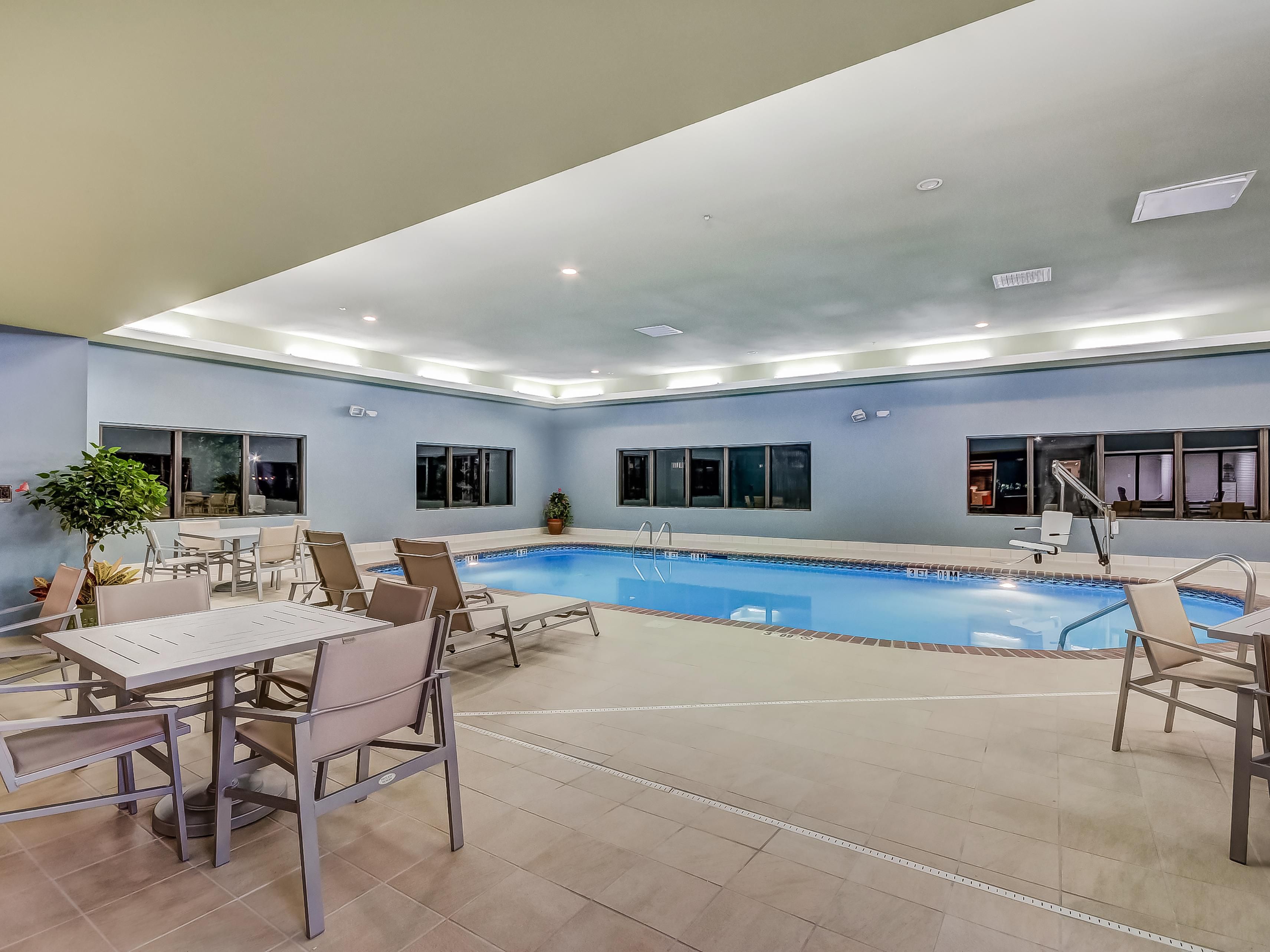 Stay at one of the top hotels in Greenville SC with indoor pool​s!