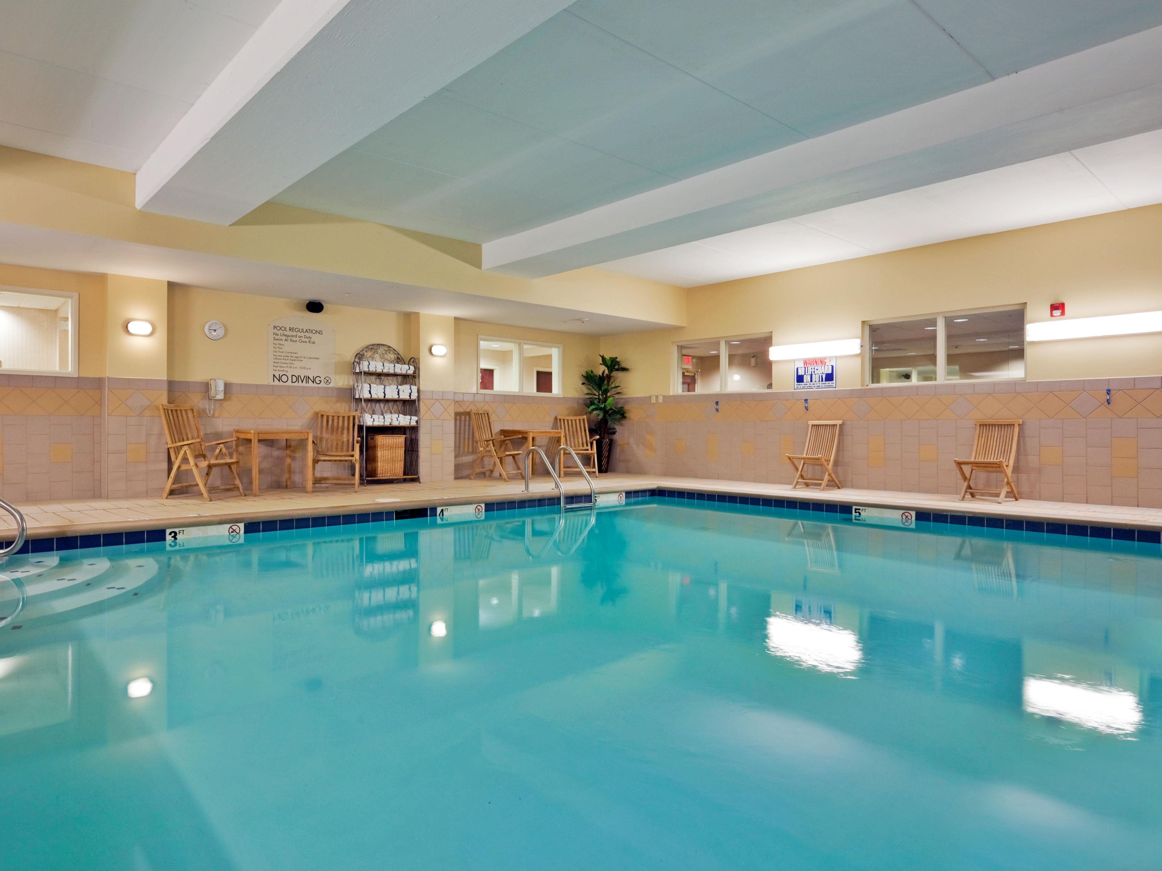 Our Indoor Pool is a great place to meet and relax.