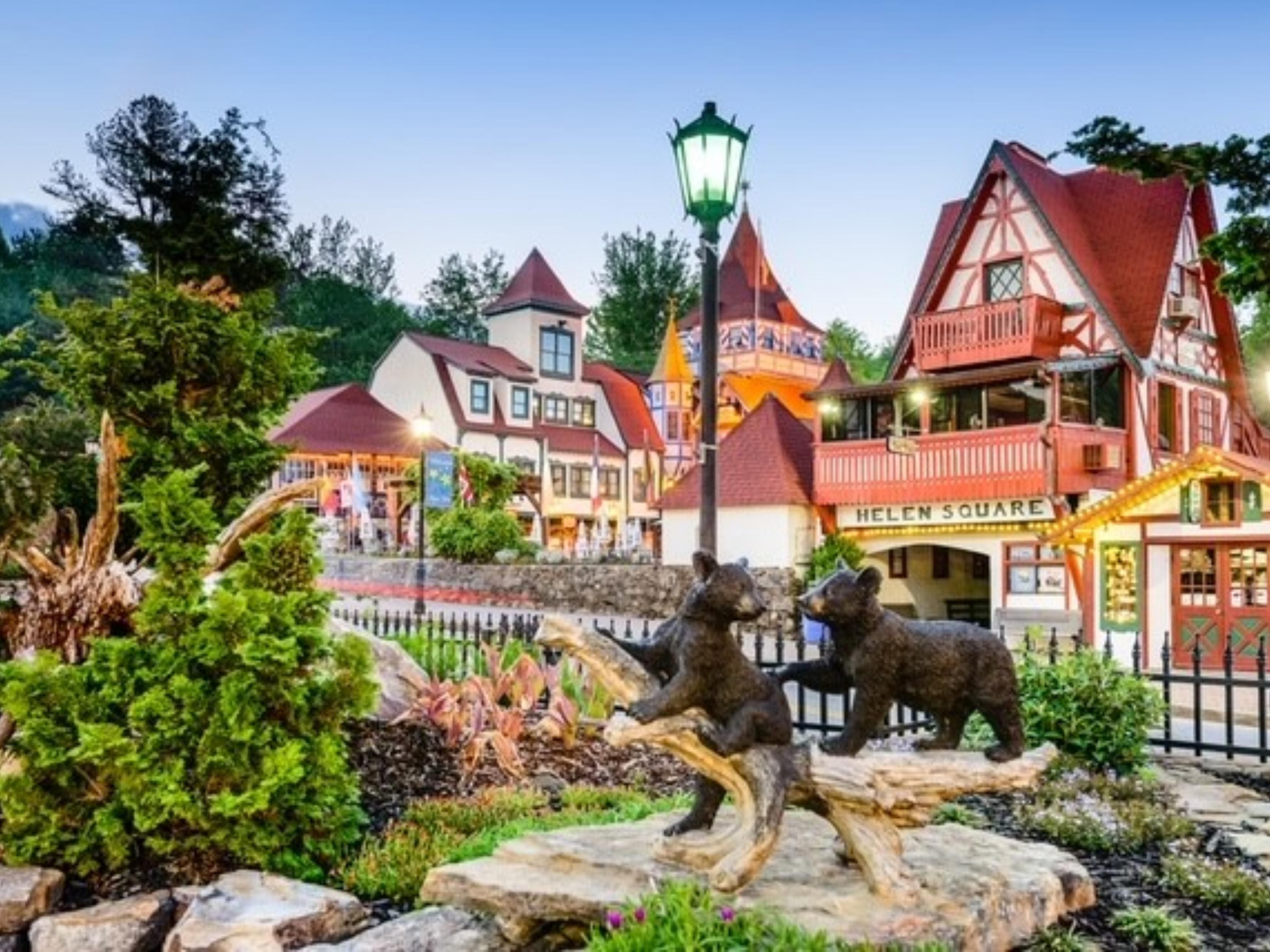 The best little German town in America.  The hotel is located just a few blocks from the center of town.  Easy access to all event and attractions.