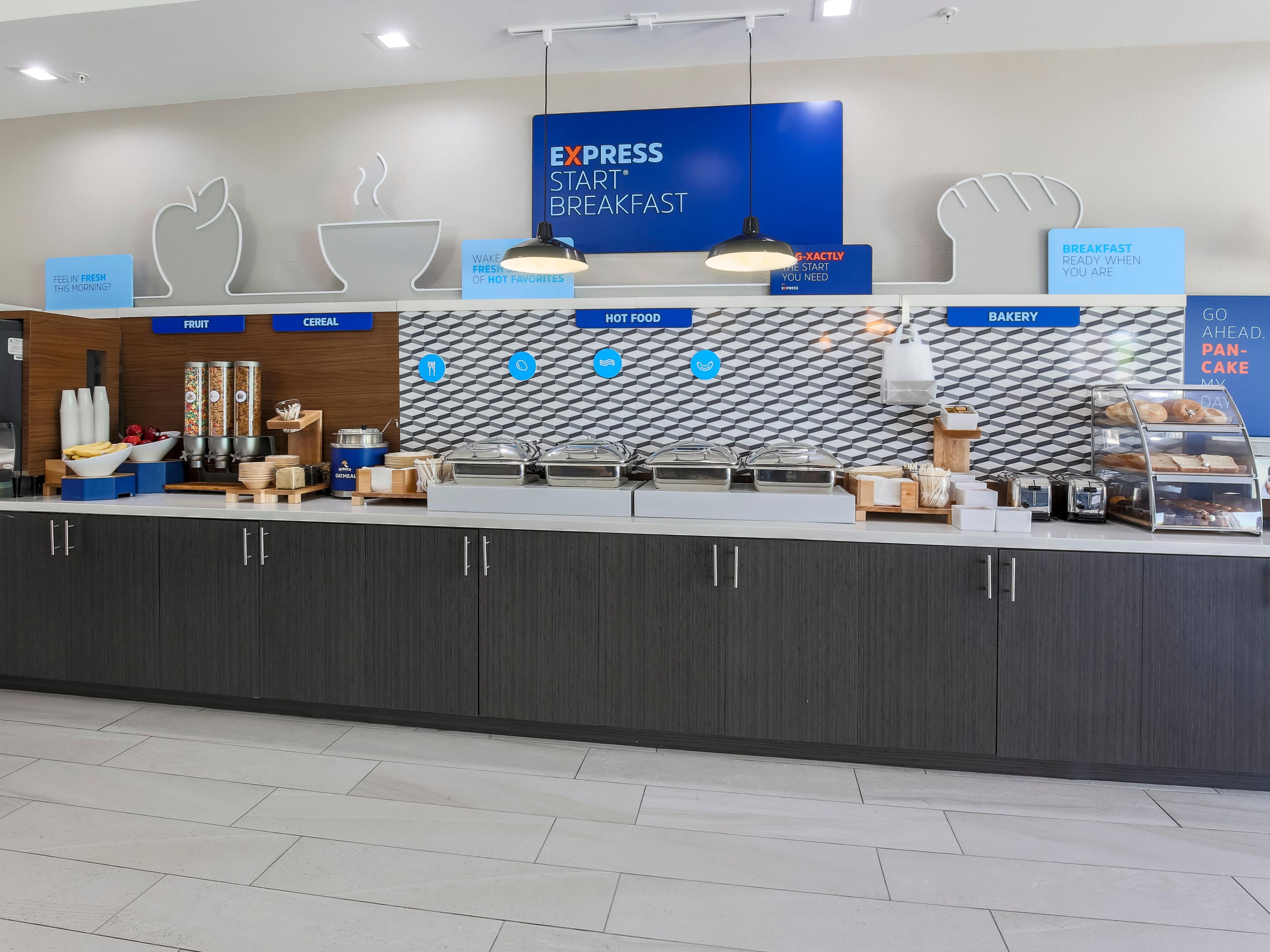 Start your day off right with our complimentary, delicious breakfast offerings!