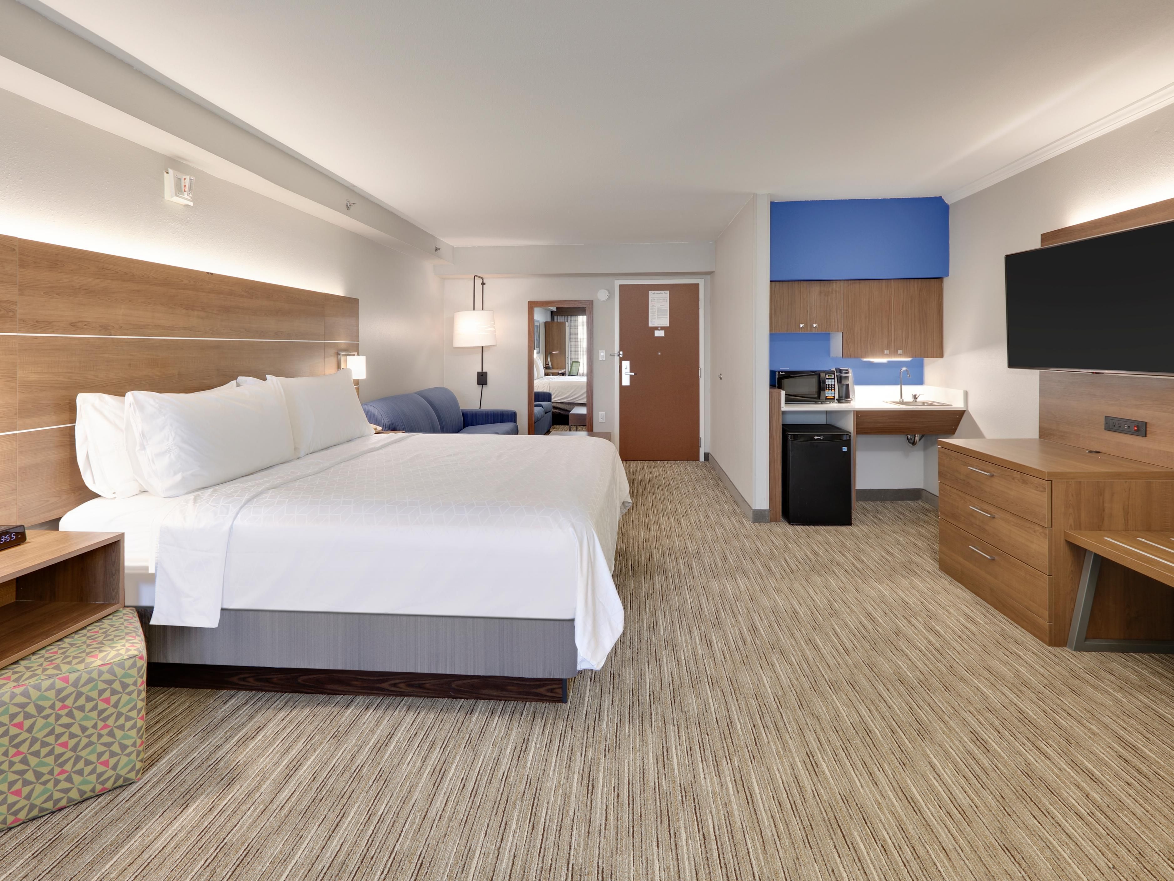 Our large suites has amenities to make your stay more comfortable!