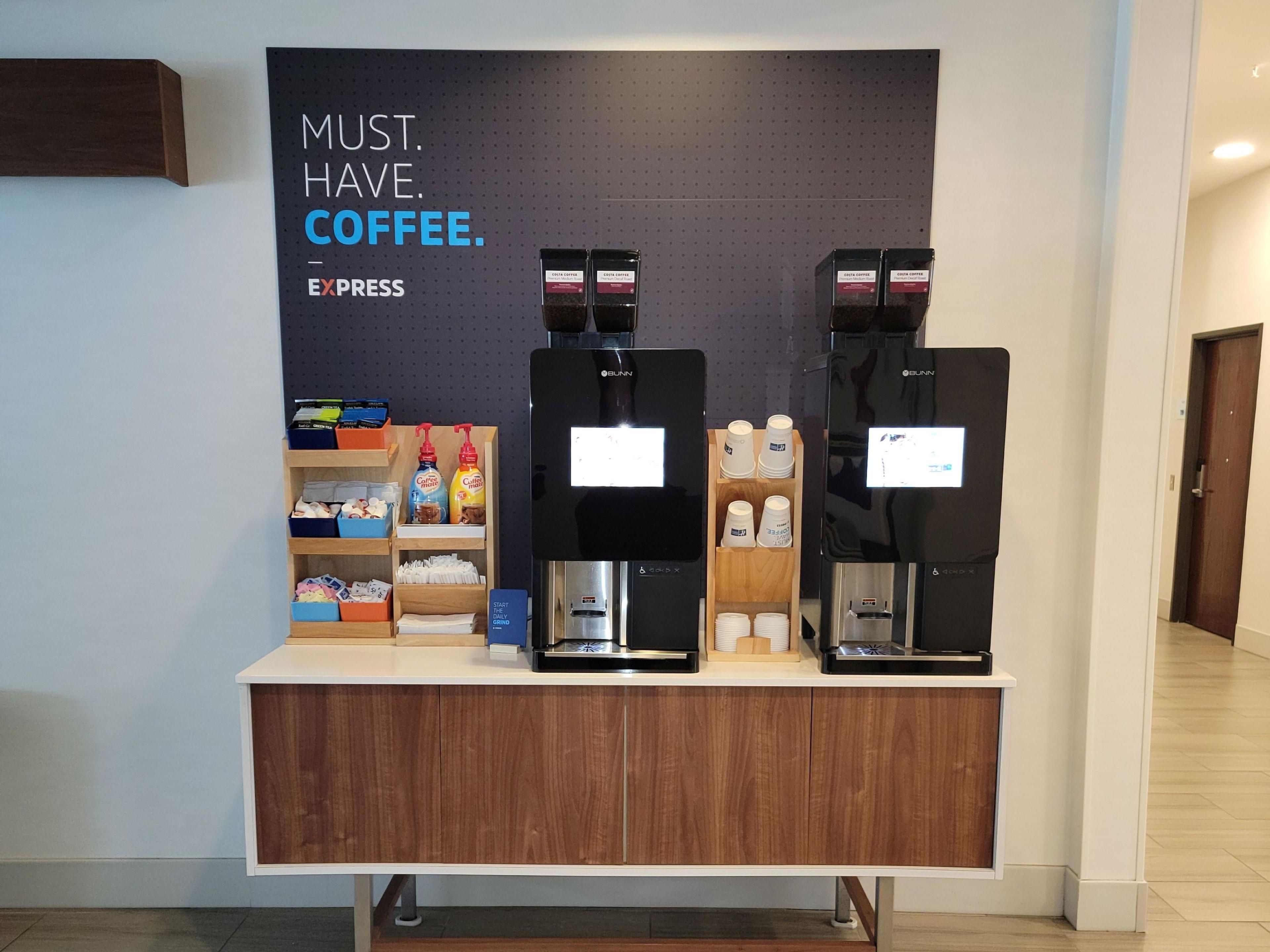 Savor the taste of freshly brewed coffee around the clock with our new bean-to-cup coffee machine, available 24/7 in the lobby.  Elevate your stay with us and relish every sip of our exceptional coffee!