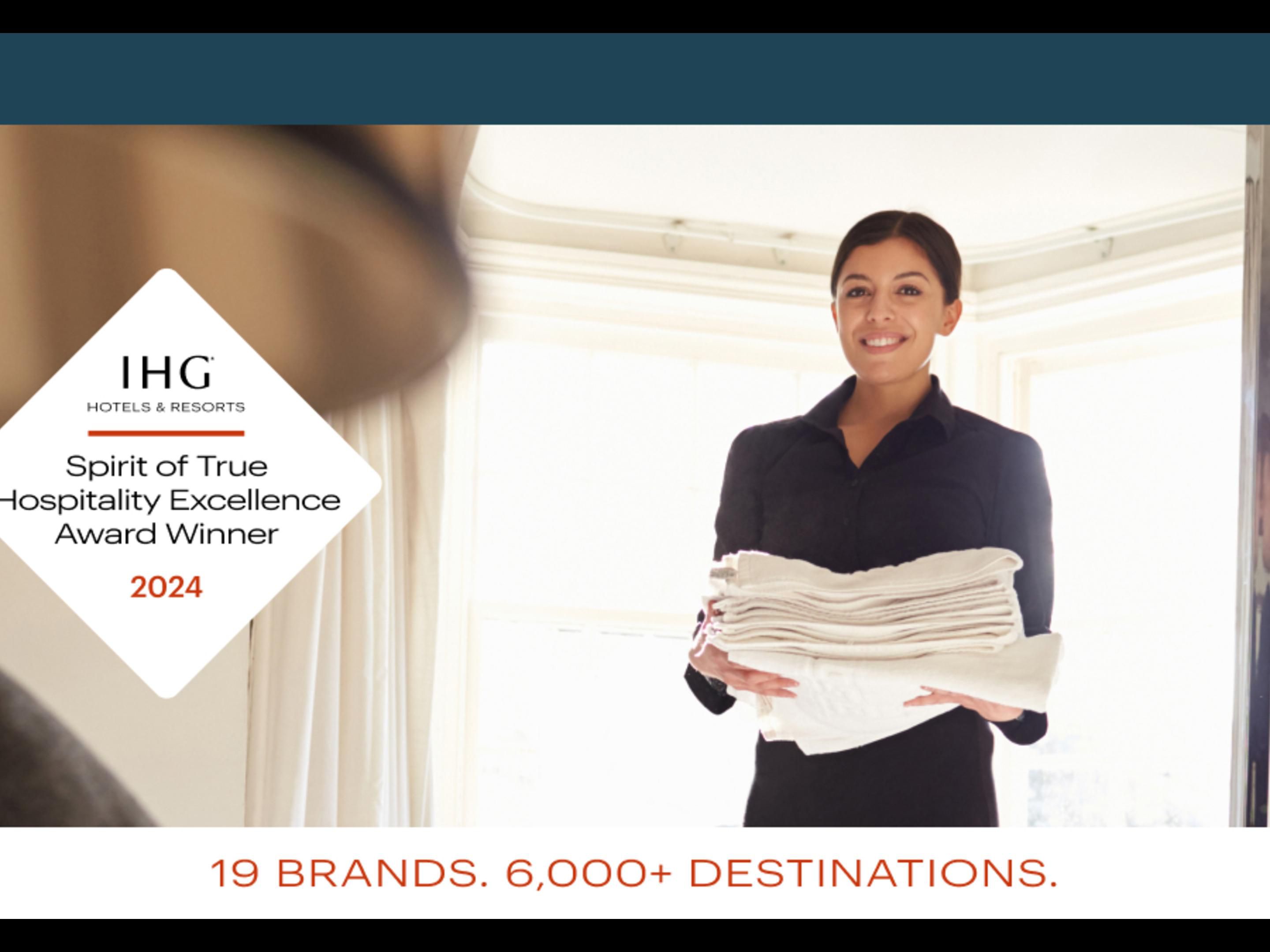 We’re thrilled to share that Holiday Inn Express & Suites Johnstown has earned the 2024 IHG Spirit of True Hospitality Excellence Award! This prestigious honor celebrates hotels reaching “Elite” status with 90%+ in guest service, cleanliness & satisfaction. Huge thanks to our amazing team—we can’t wait to welcome you soon!