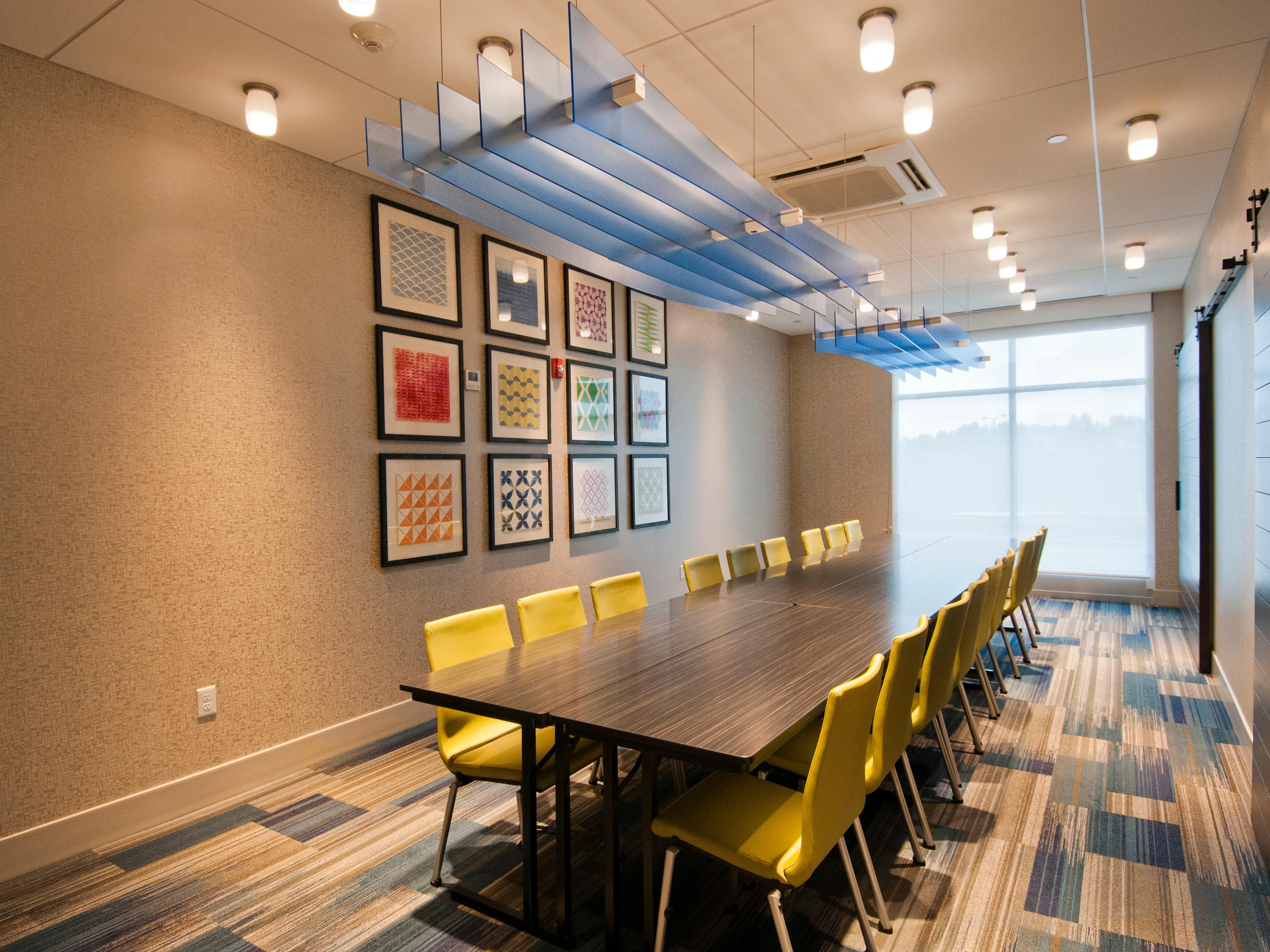 Two flexible meeting spaces available to host a small intimate gathering or a business meeting up to 70 people in theater style. Audio visual equipment available, as well as complimentary wi-fi access. Please call for availability and we'll handle the rest. For questions or to book by phone: 1-814-266-8789. 