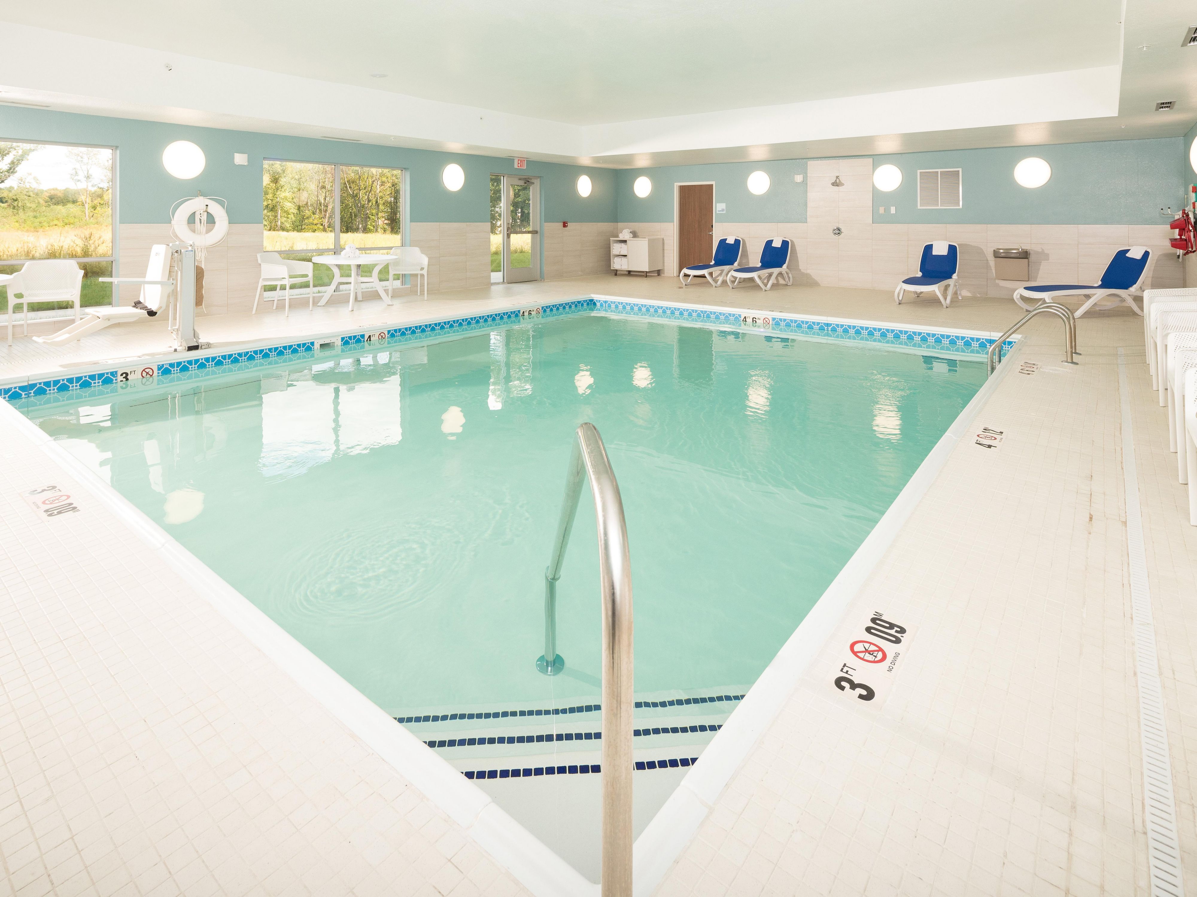 Relax and enjoy time at the indoor heated pool