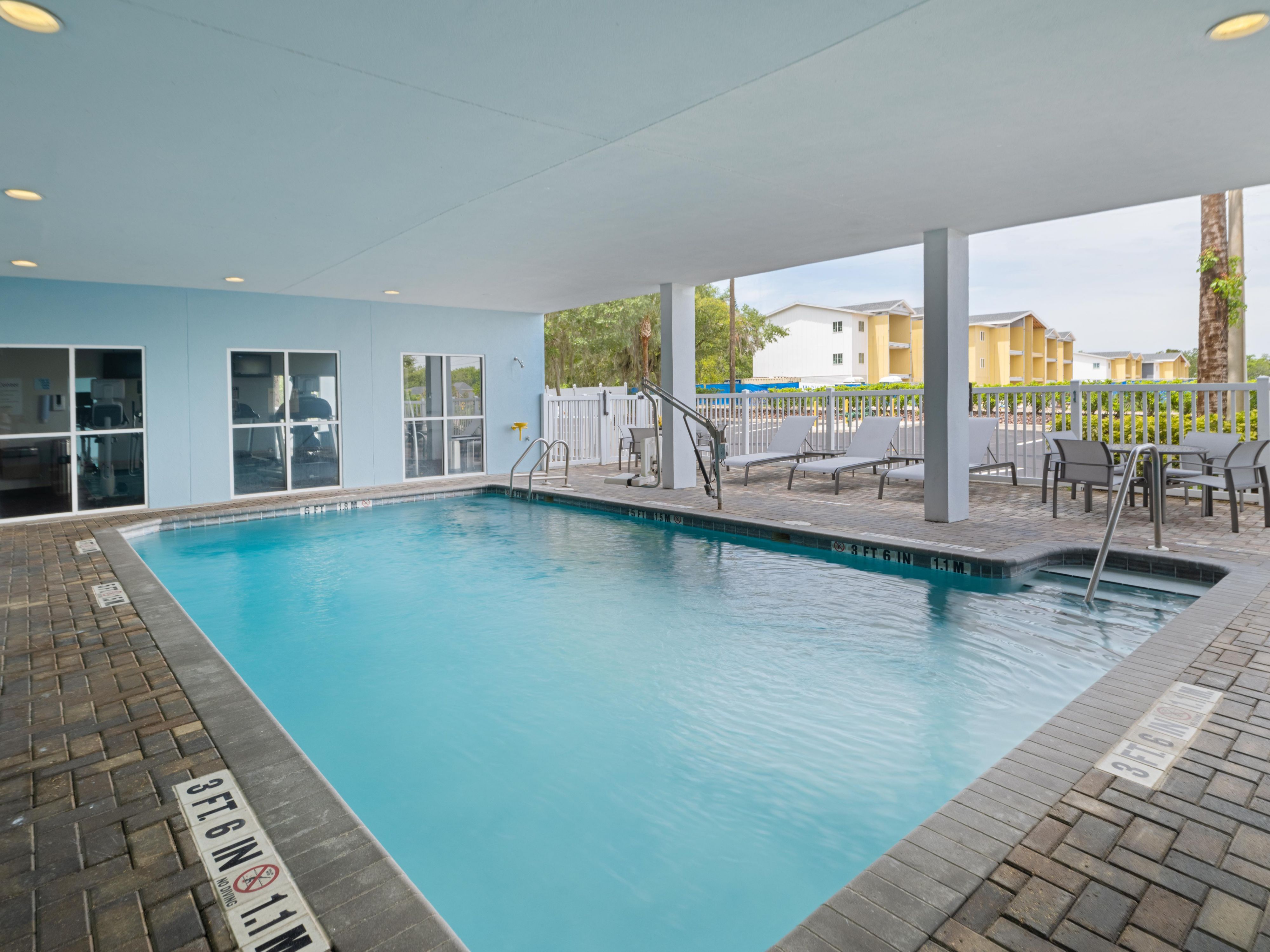 Our swimming pool is a perfect retreat for health and wellness.