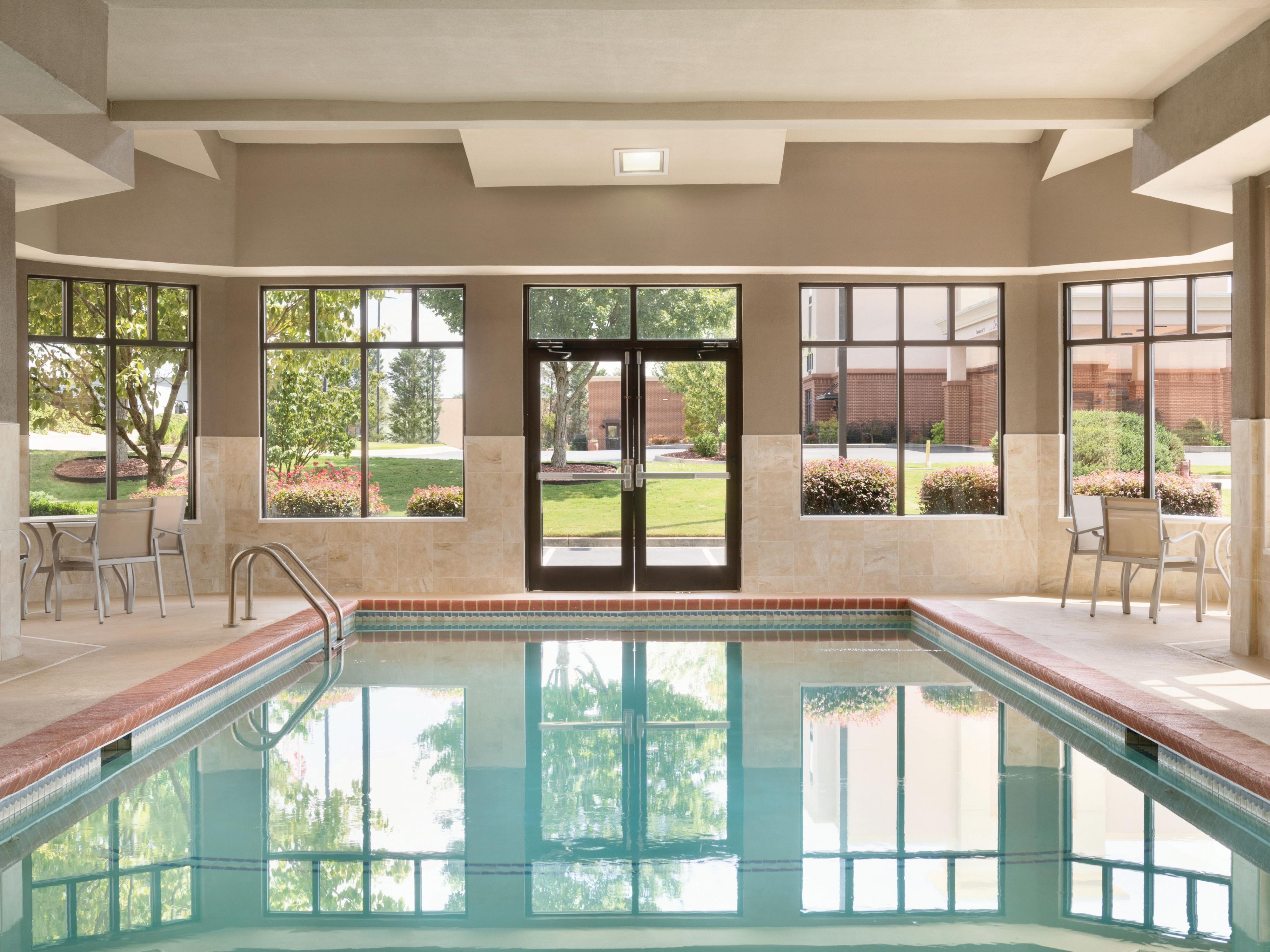 Relax by the pool at the Holiday Inn Express and Suites Lavonia. Our pool area is indoor which allows for the perfect pool experience regardless of weather or season. Book now and start unwinding poolside!