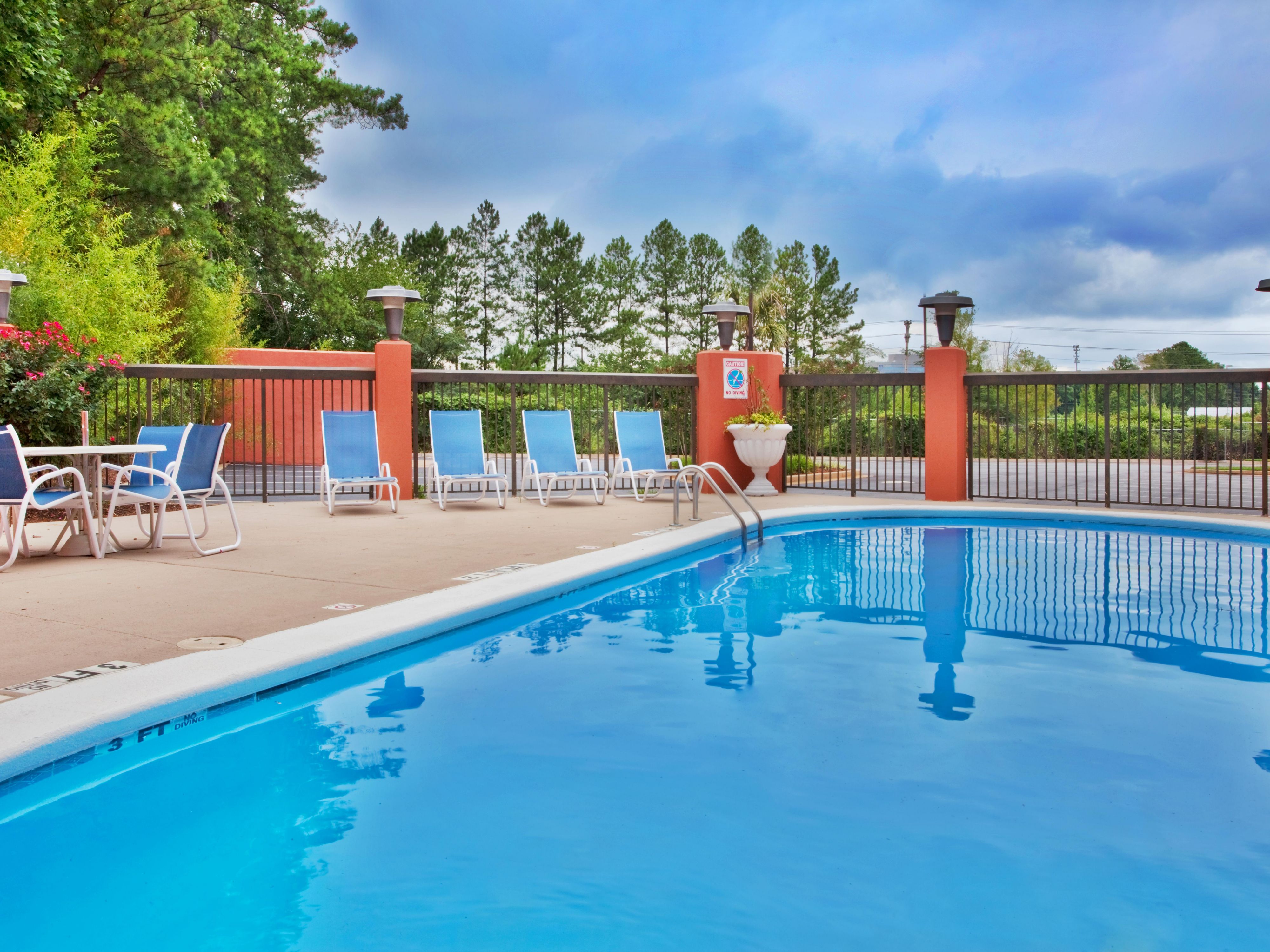 Try a cool dip in the swimming pool - Holiday Inn Express Lawrence