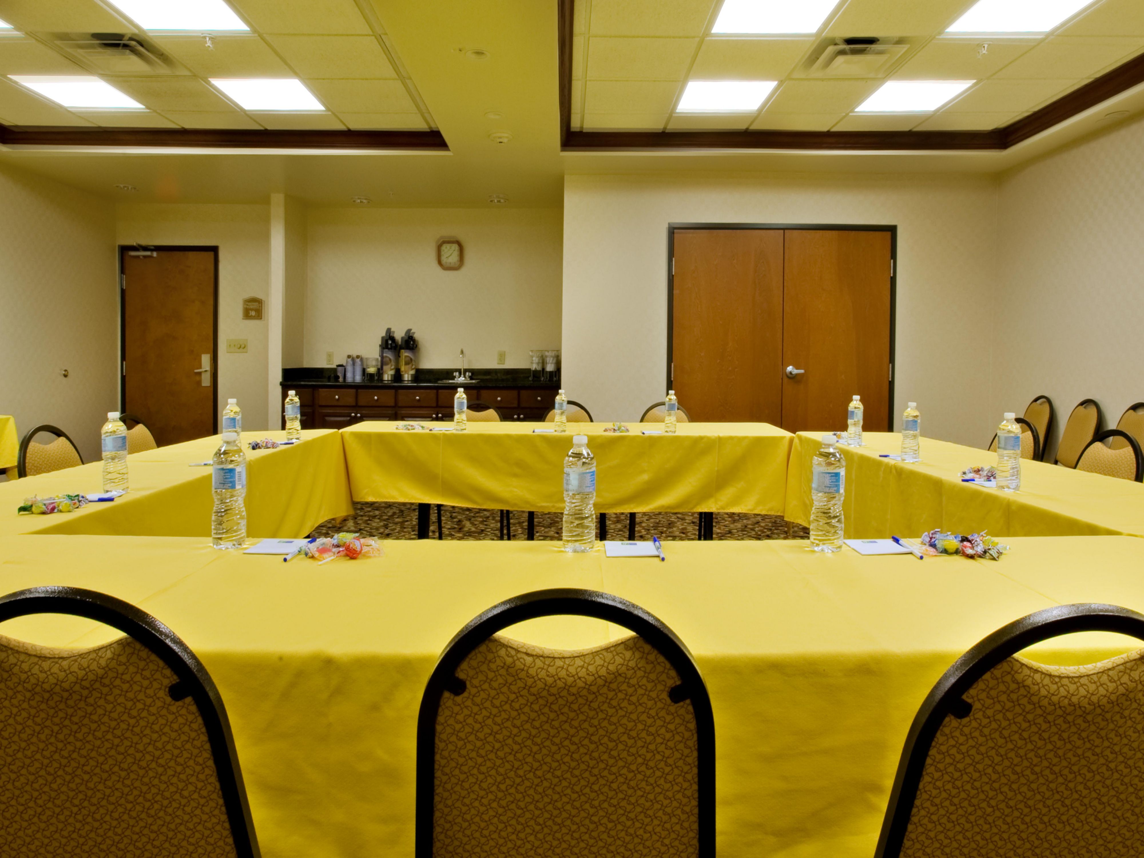 Planning a small meeting, look no further, our modern design space with complimentary WiFi will fit your needs! Ask our Sale Department for details!