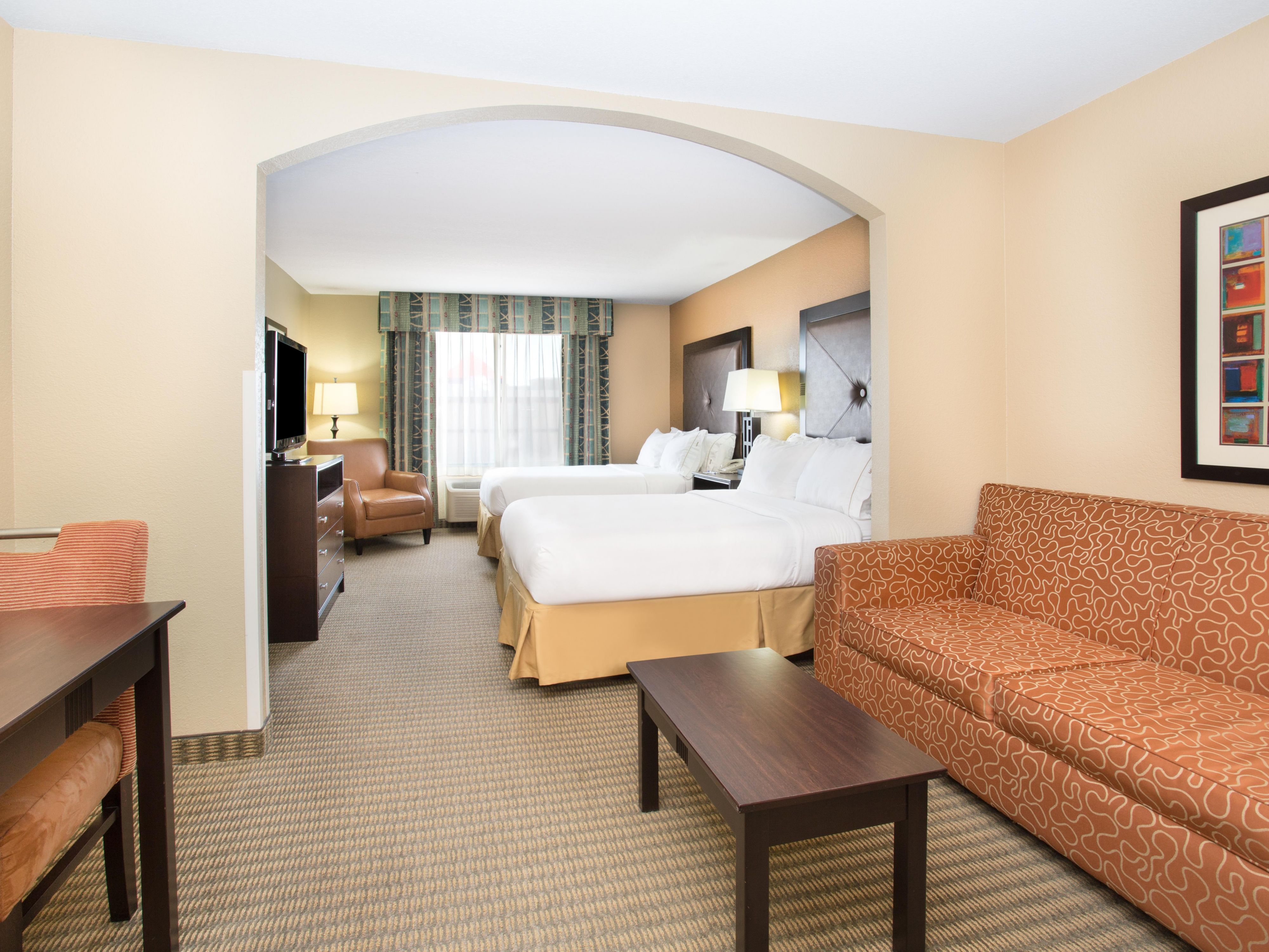 Holiday Inn Express Lexington Nebraska Two Queen Bed Suite