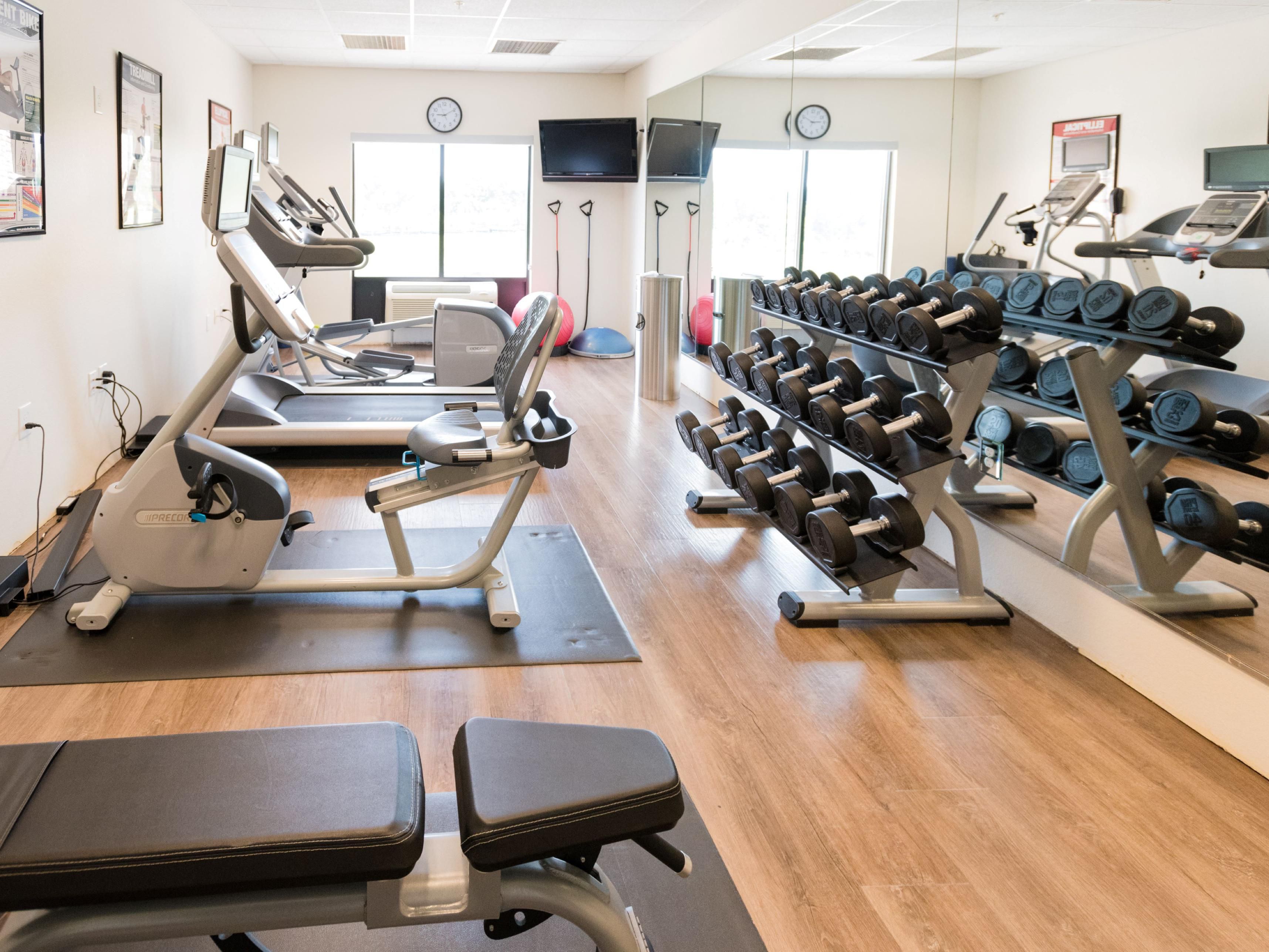 Stay fit during your stay in our Fitness Center.