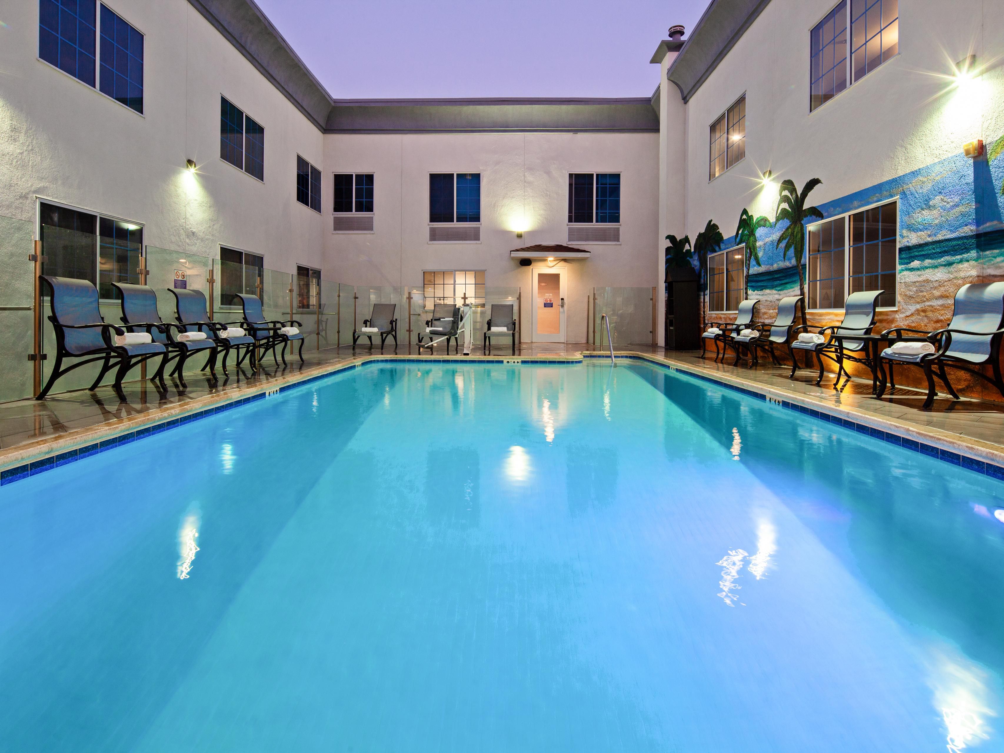 Escape the everyday hustle and unwind in style at our stunning onsite heated outdoor pool! Whether you're looking to take a refreshing dip, soak up the sun, or enjoy a leisurely swim, our pool area is the perfect oasis for guests of all ages. Hours of Operation 8 AM to 8 PM.