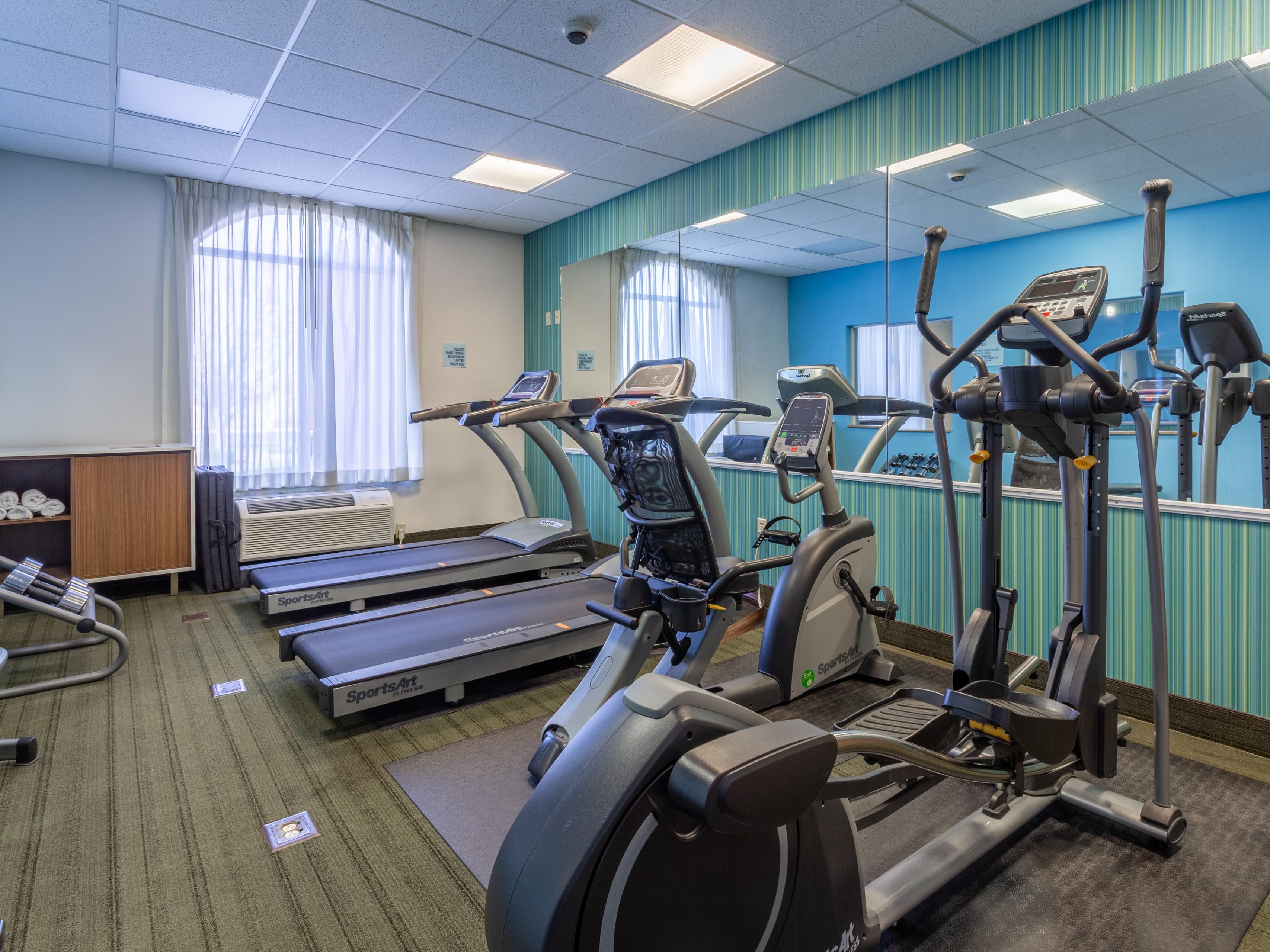 Newley renovated Fitness Center equiped with everithing you need