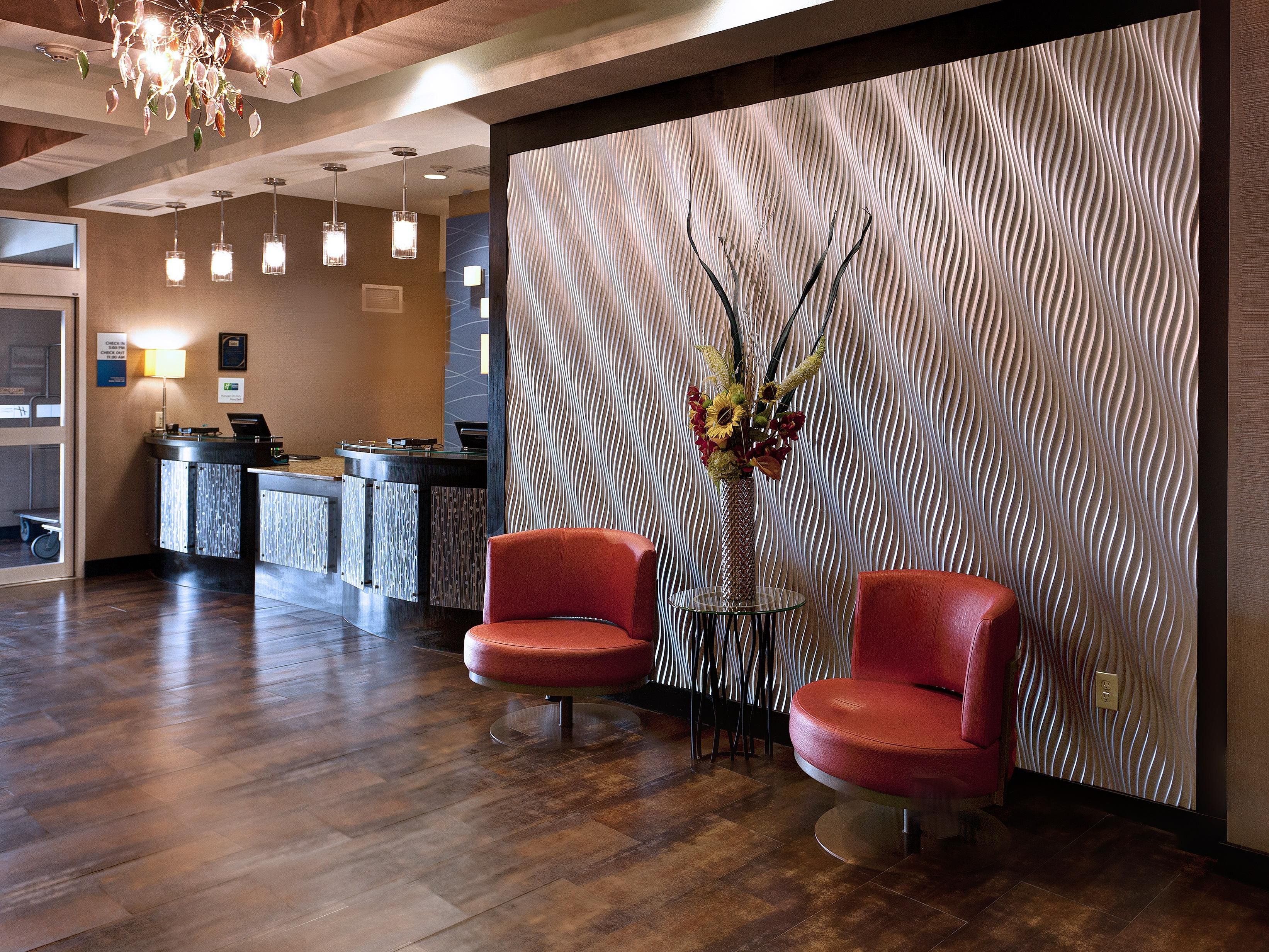 Bringing a uniquely modern design and green-friendly decor, Holiday Inn Express & Suites Wichita Northwest is located two miles from shopping, major restaurants and entertainment. The vibrant New Market Square is an attraction unto itself. As the home for outdoor concerts, events and gatherings, the center offers something for everyone.