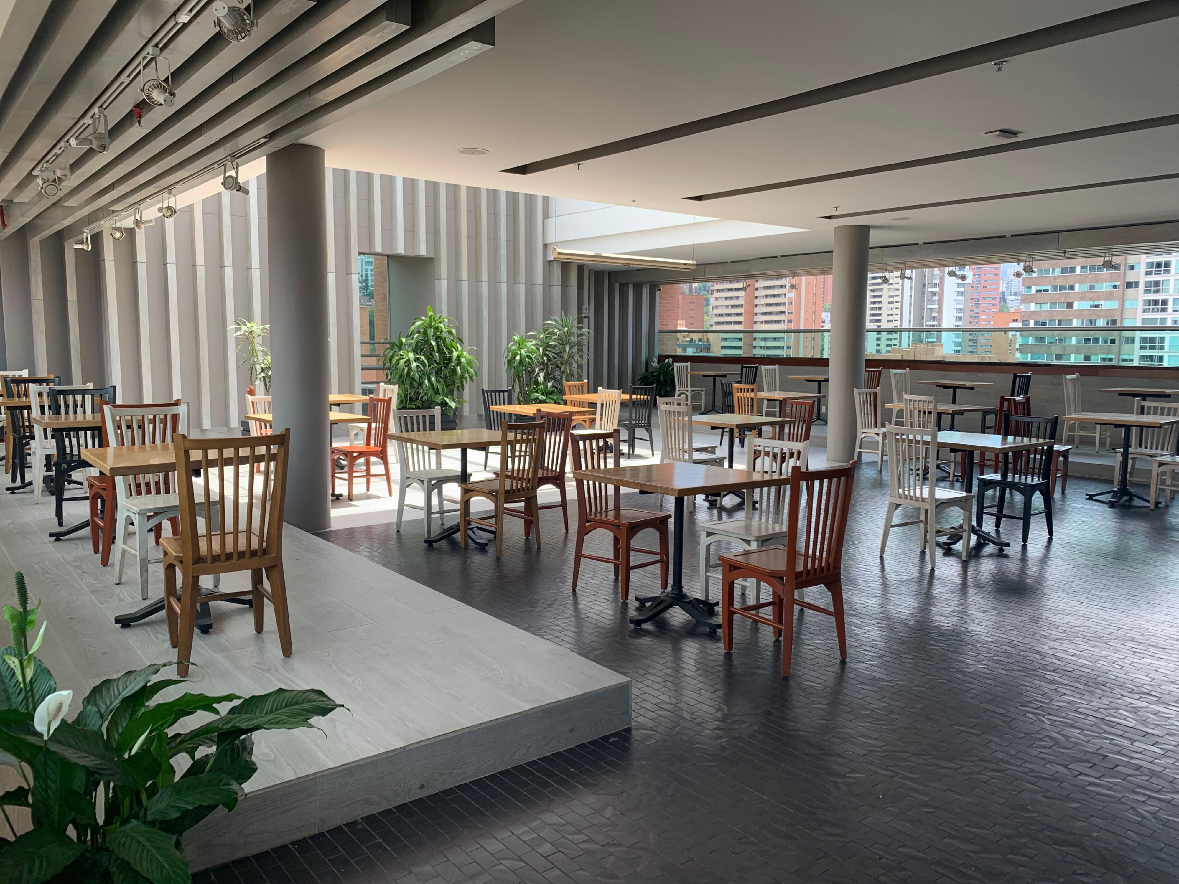 Enjoy our breakfast buffet with our stunning view from our 21st floor