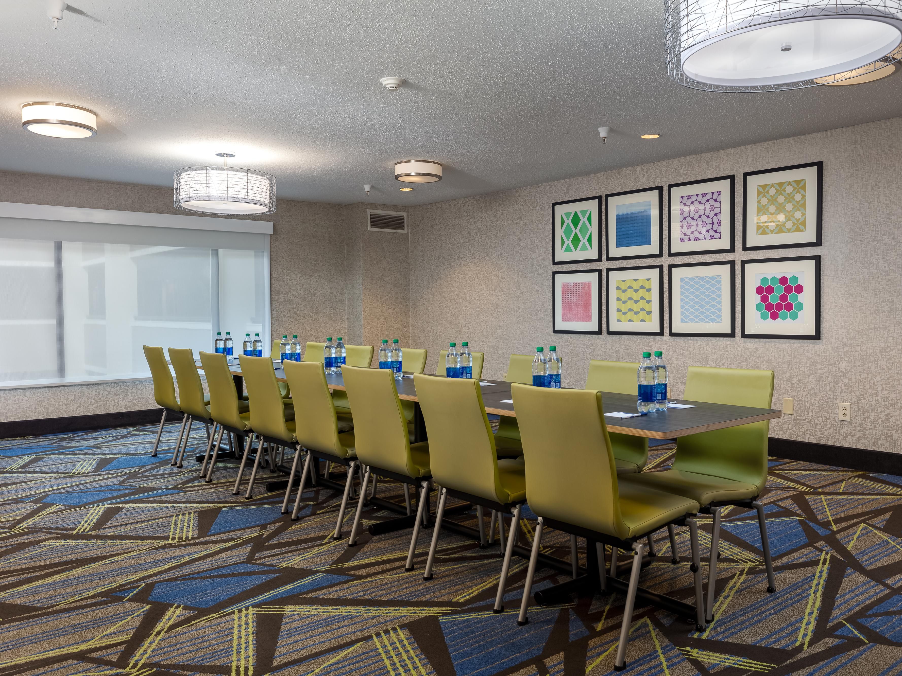 Our flexible meeting and event space is perfect for hosting small gatherings, business meetings, special celebrations, and more. With A/V equipment and free Wi-Fi, we provide everything you need to host up to 75 guests.