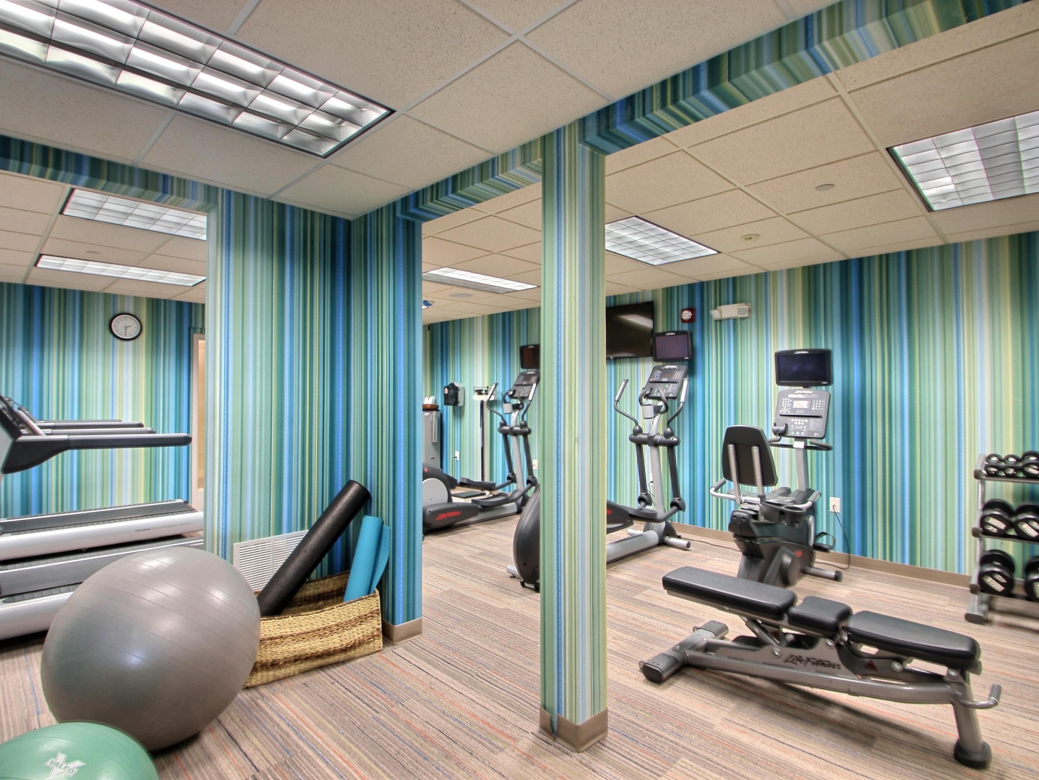 Enjoy our expansive, modern, and well equipped Fitness Center while staying with us. 