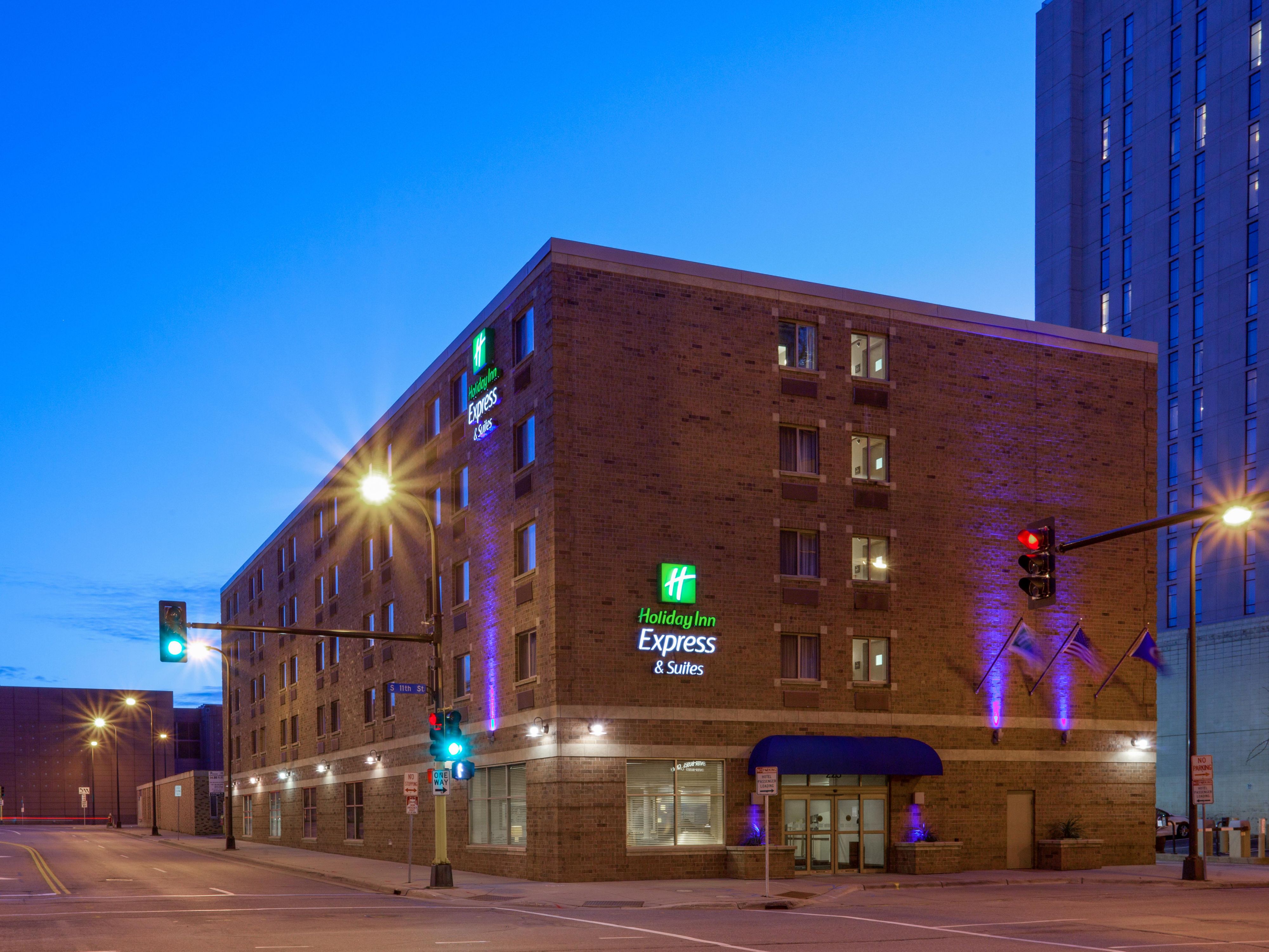 The Minneapolis Convention Center is just one block behind us.