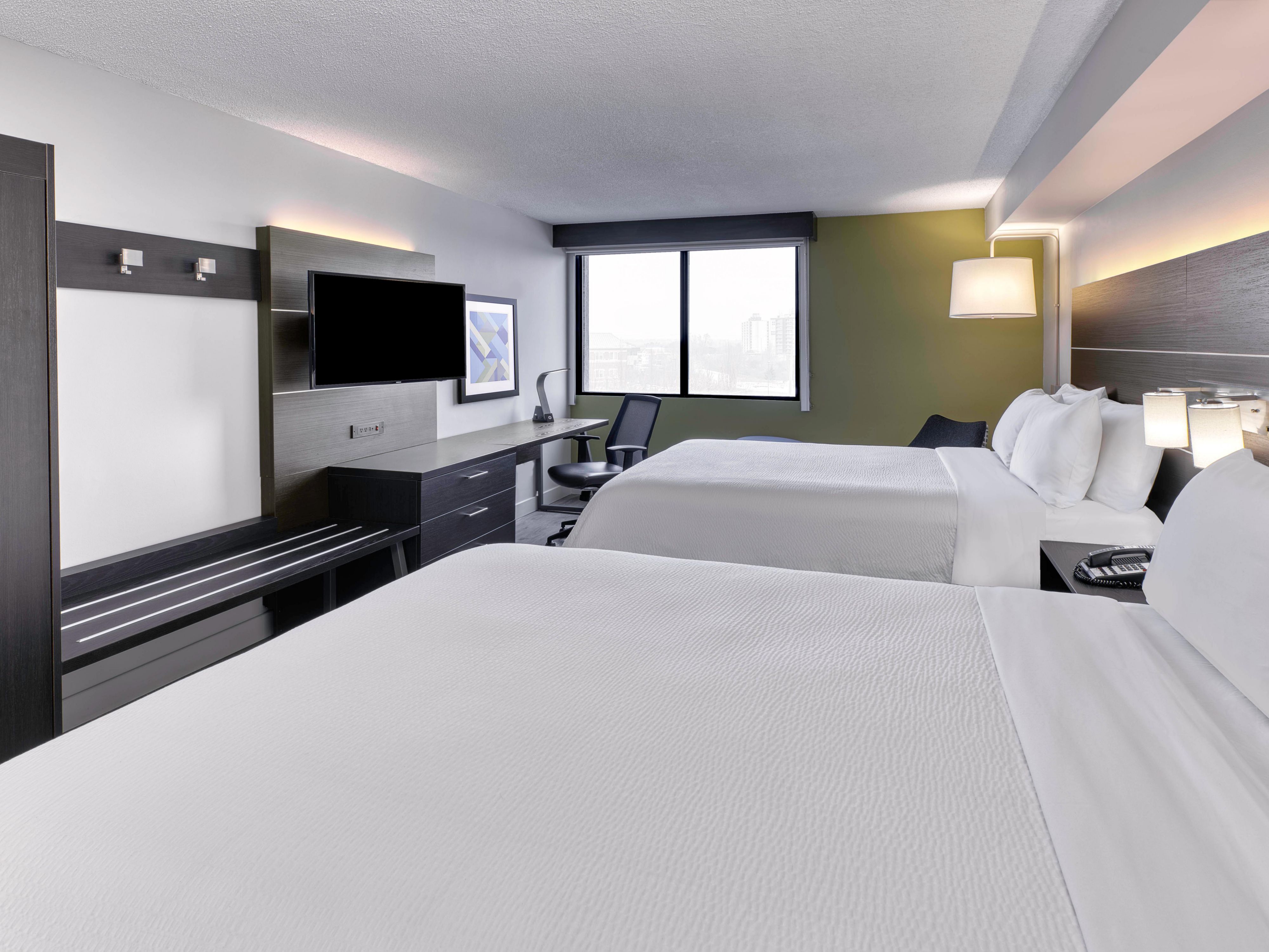 Each of our rooms is meticulously designed to provide you with an unparalleled sleeping experience. Sink into our premium bedding with plush pillow tailored for your comfort. The ambiance is set with blackout curtains for total darkness, ensuring an undisturbed night’s sleep. Wake up in the morning with a fresh cup of coffee available in your room.