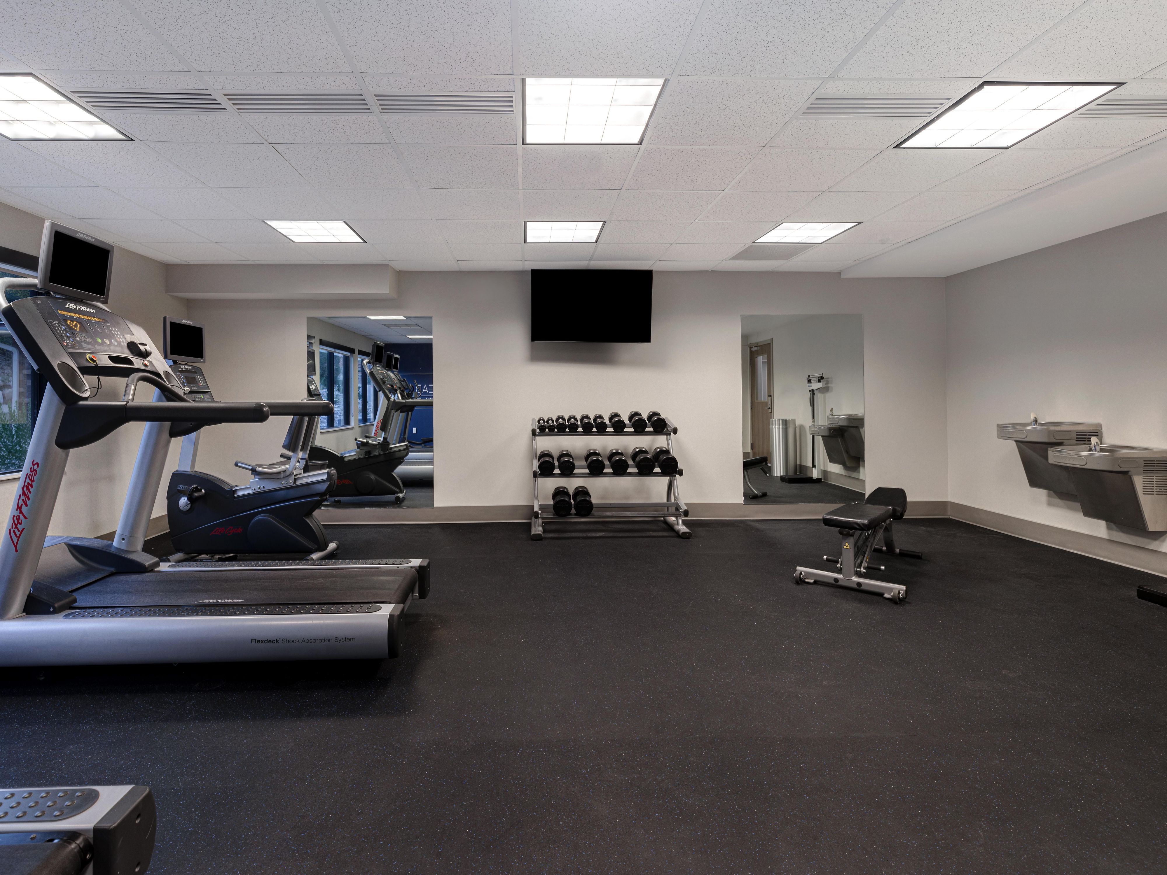 Keep up your fitness routine at our 24-hour Moab hotel fitness center. Warm up before hiking Arches National Park or unwind after biking the trails. Enjoy cardio equipment, free weights, and plenty of space to stretch so you’re ready for another day of adventure.