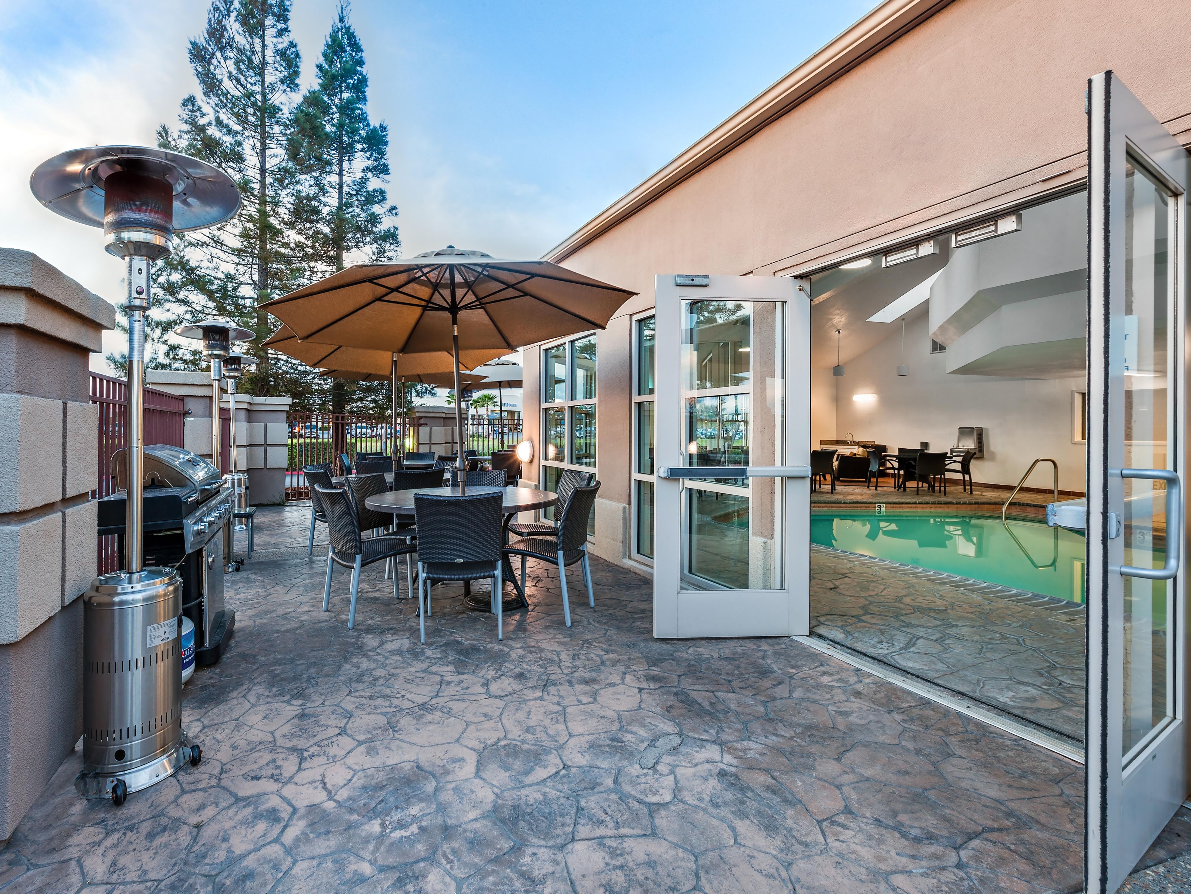 Relax and unwind after a long day in our complimentary heated indoor pool.