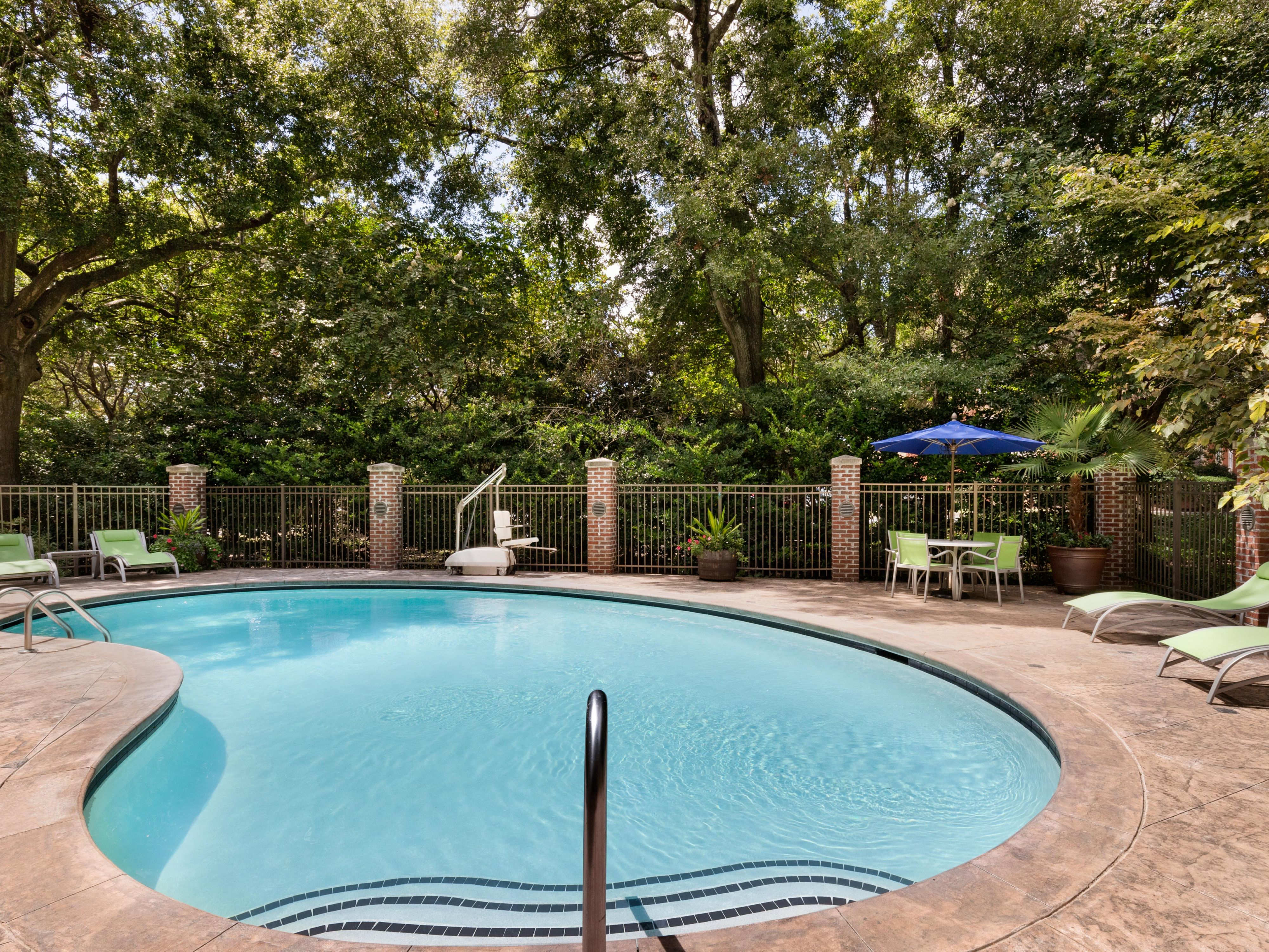 Enjoy a refreshing dip in our outdoor pool which is open daily.
