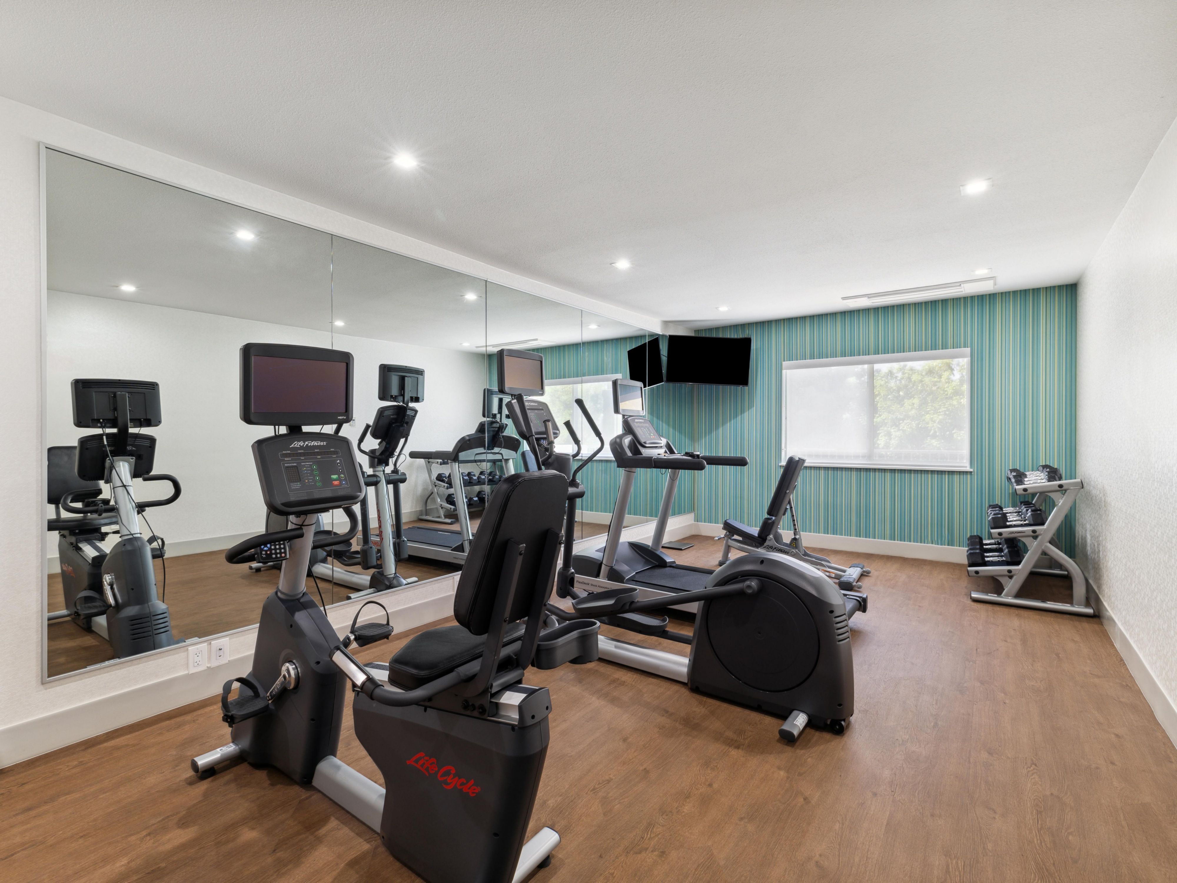 Stay active and energized in our fully equipped Fitness Center.