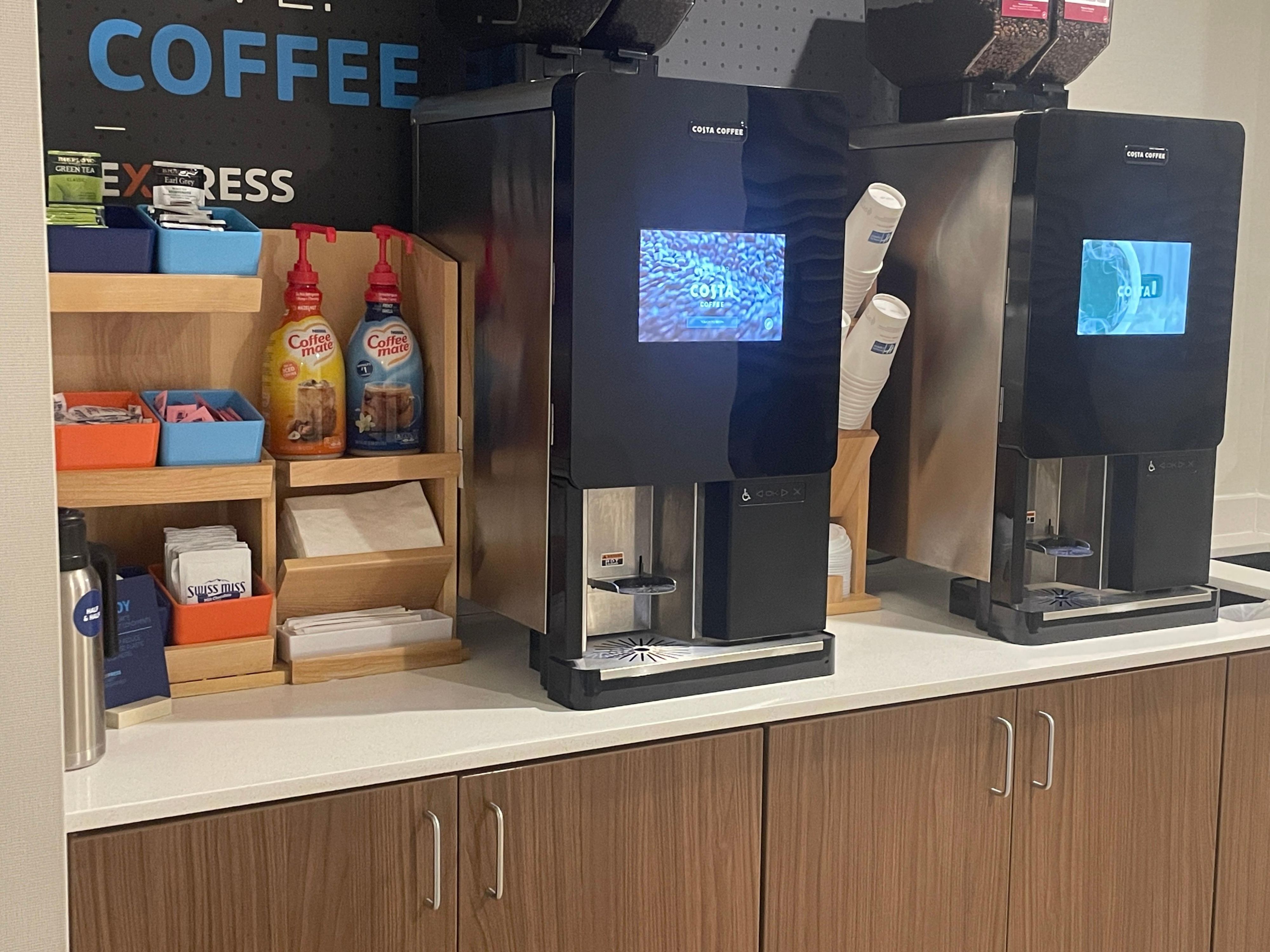 Savor the taste of freshly brewed coffee around the clock with our new bean-to-cup coffee machine, available 24/7 in the lobby. Elevate your stay with us and relish every sip of our exceptional coffee!