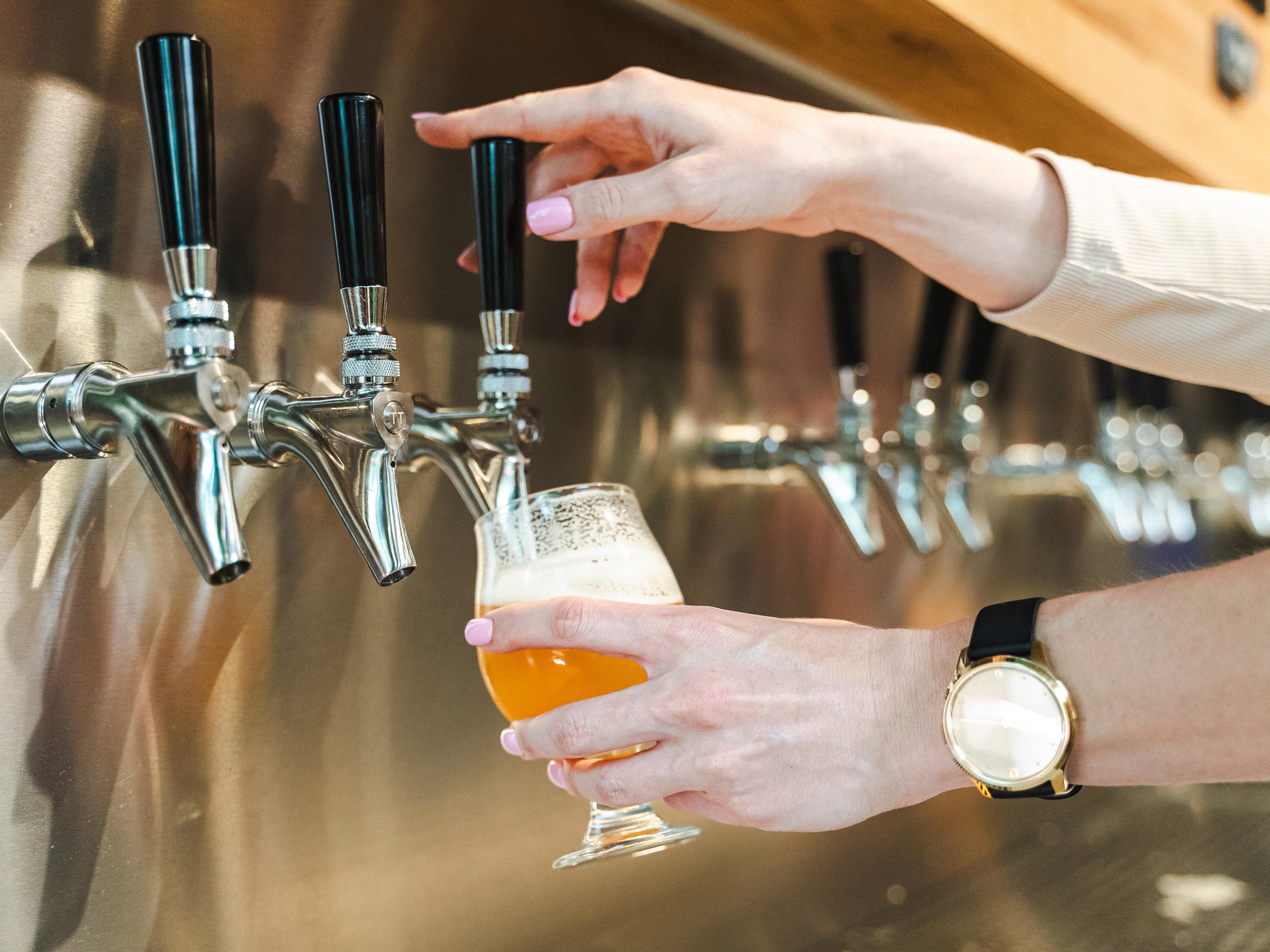 Enjoy the ease of our self-serve tap wall, featuring a diverse selection of local brews and artisan wines. Our convenient PourMyBeer stations allow you to customize your experience, from taste-testing new favorites to savoring the classics, all at your own pace. Sip, relax, and discover a new way to enjoy every pour.