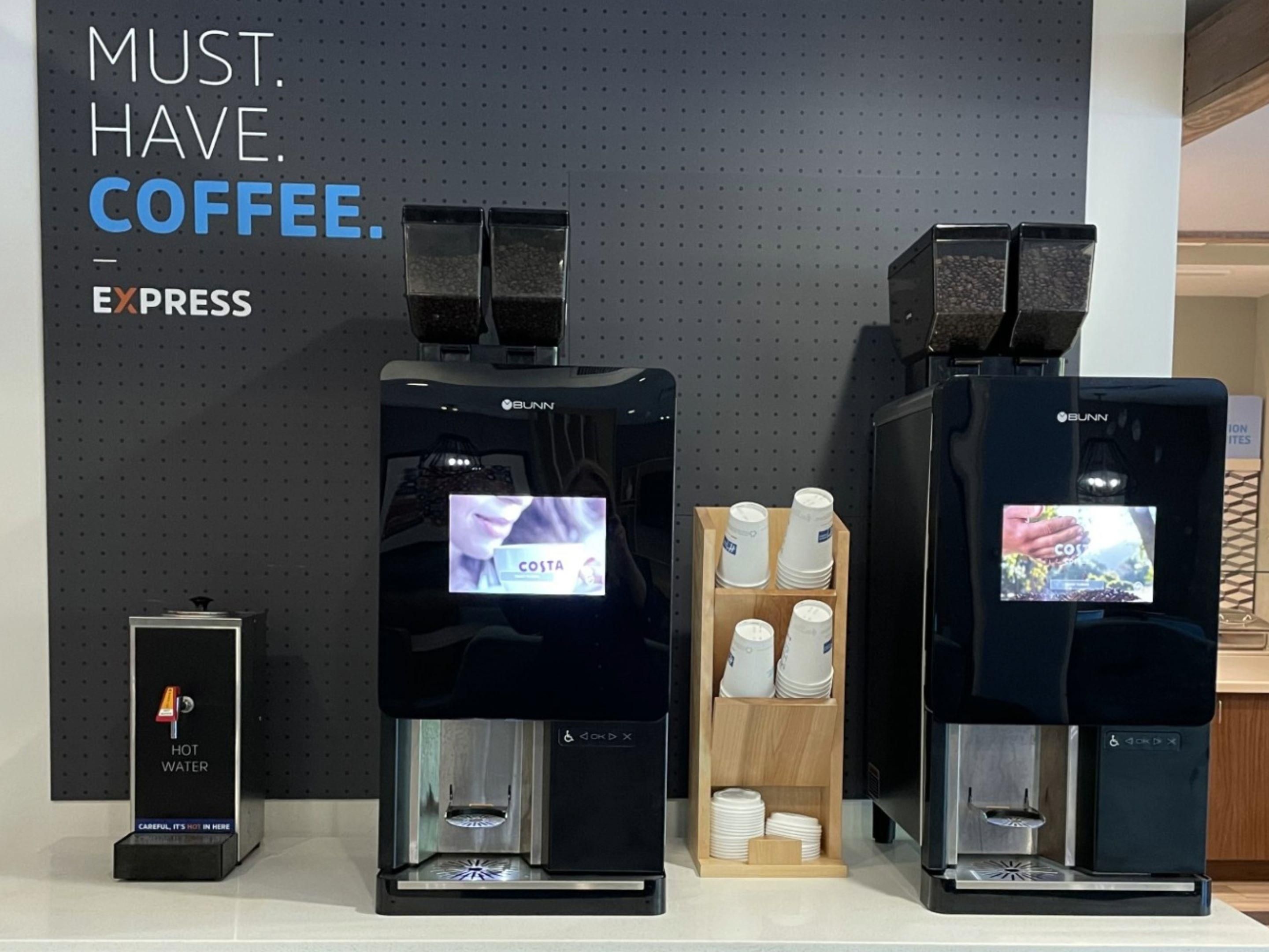 Savor the taste of freshly brewed coffee around the clock with our new bean-to-cup coffee machine, available 24/7 in the lobby! Should you desire the comfort of brewing in your room, simply request an in-room brewer from our front desk. Elevate your stay with us and relish every sip of our exceptional coffee!