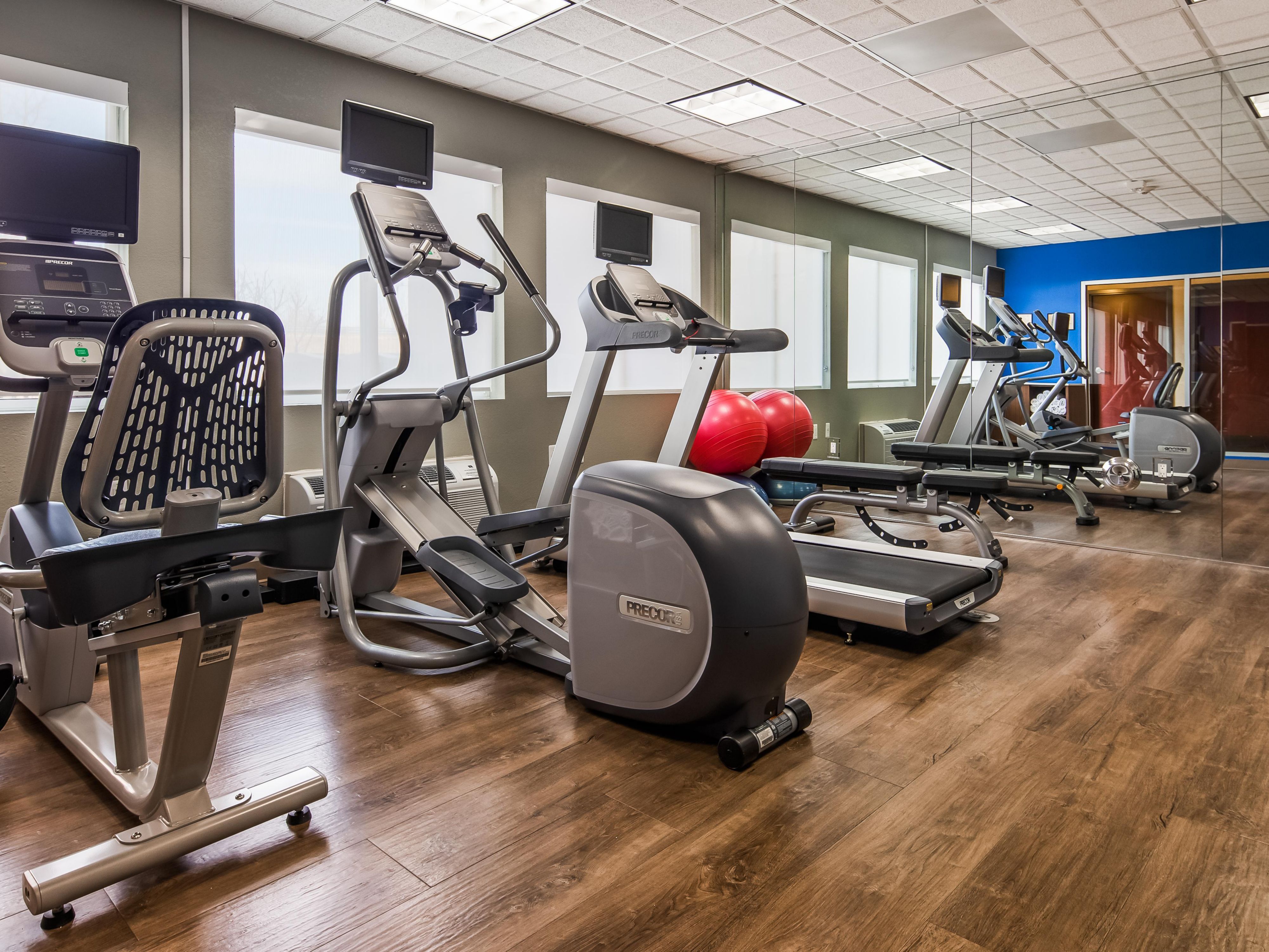 Stay active in our fully equipped, 24-hour Fitness Center.