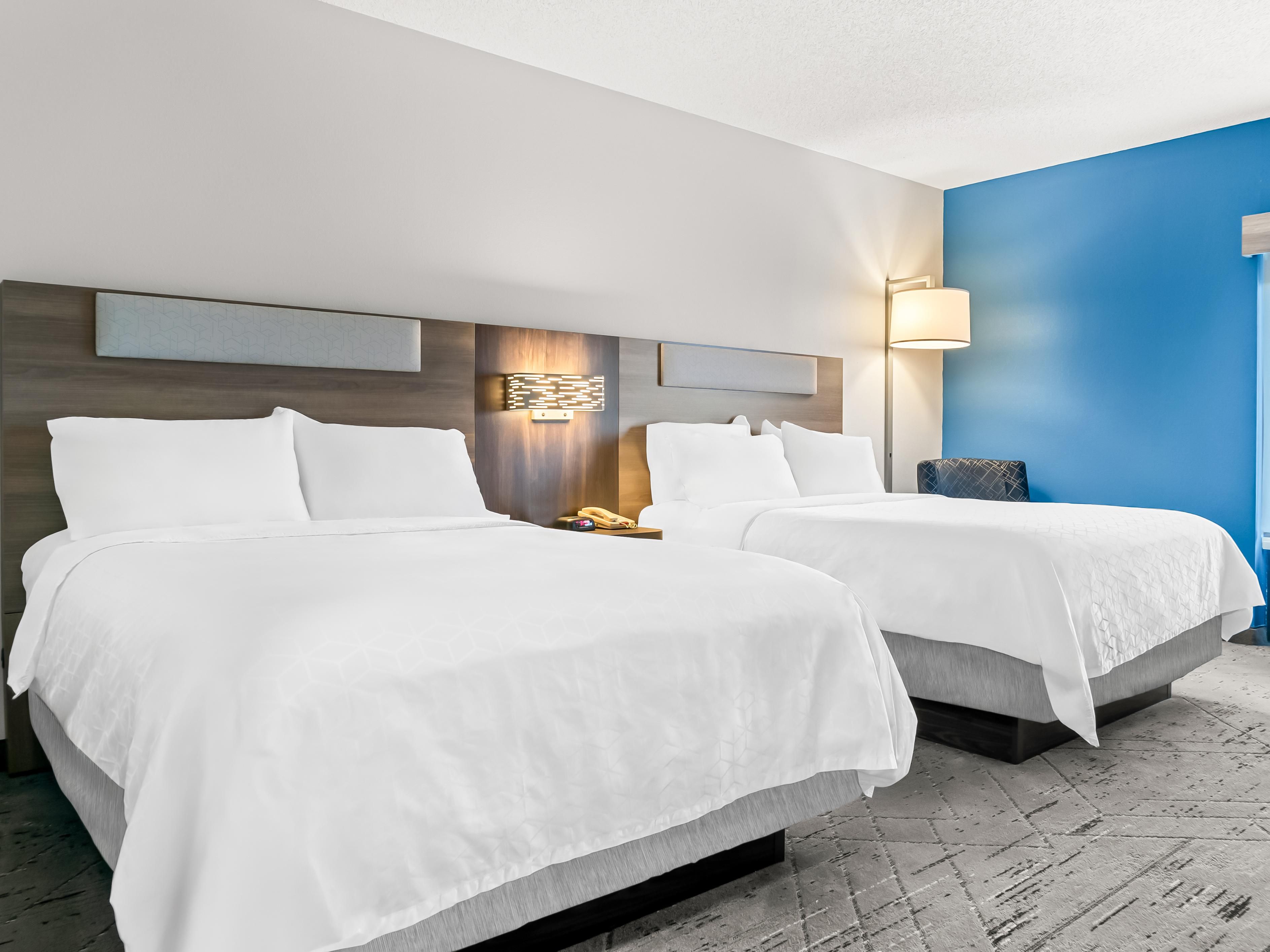 Book your stay and enjoy our newly renovated rooms. New mattresses, refrigerator, microwave, complimentary Wi-Fi, and smart TVs. We have it all. 