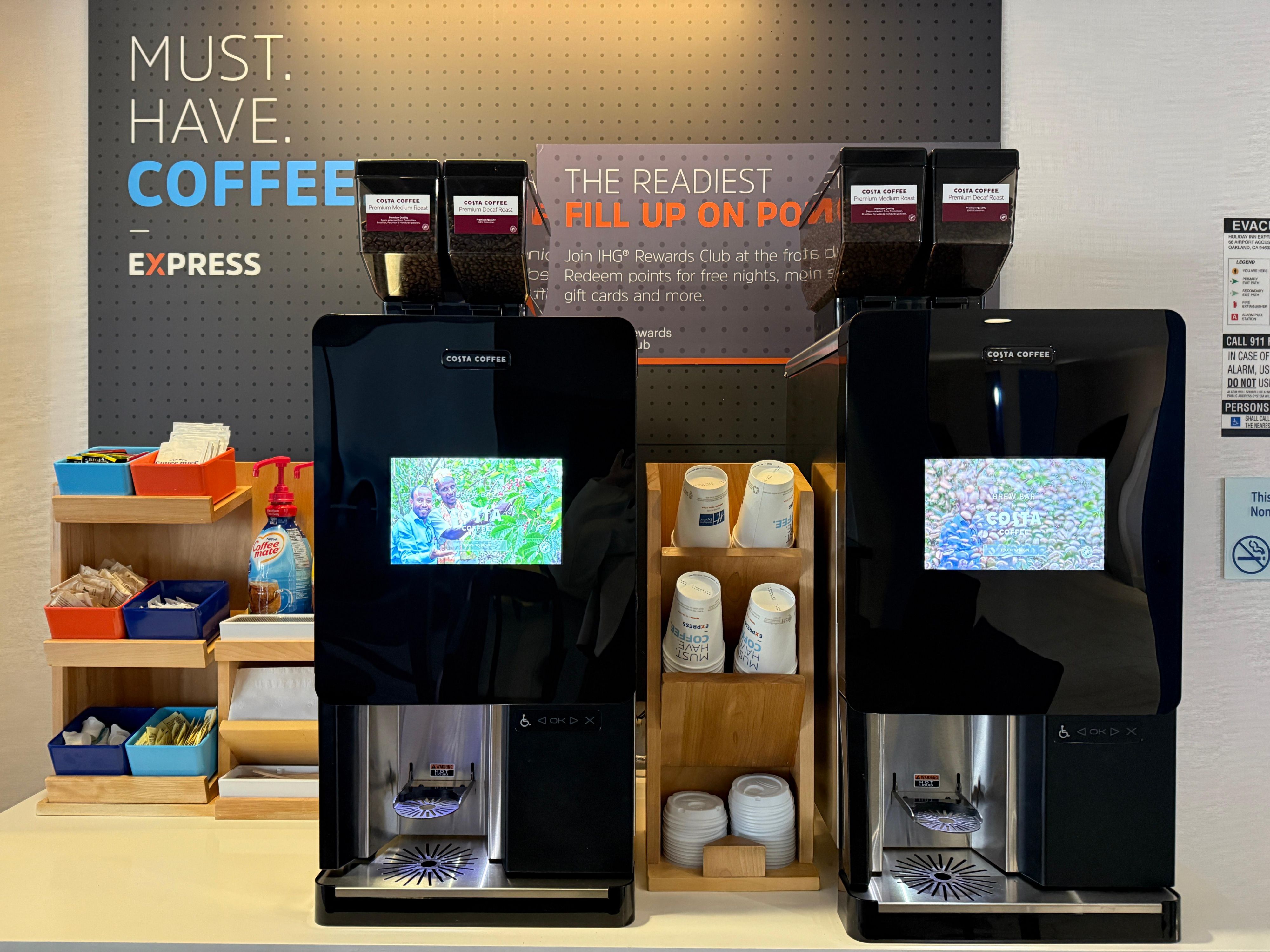 Savor the taste of freshly brewed coffee around the clock with our new bean-to-cup coffee
machine, available 24/7 in the lobby. Elevate your stay with us and relish every sip of our
exceptional coffee!