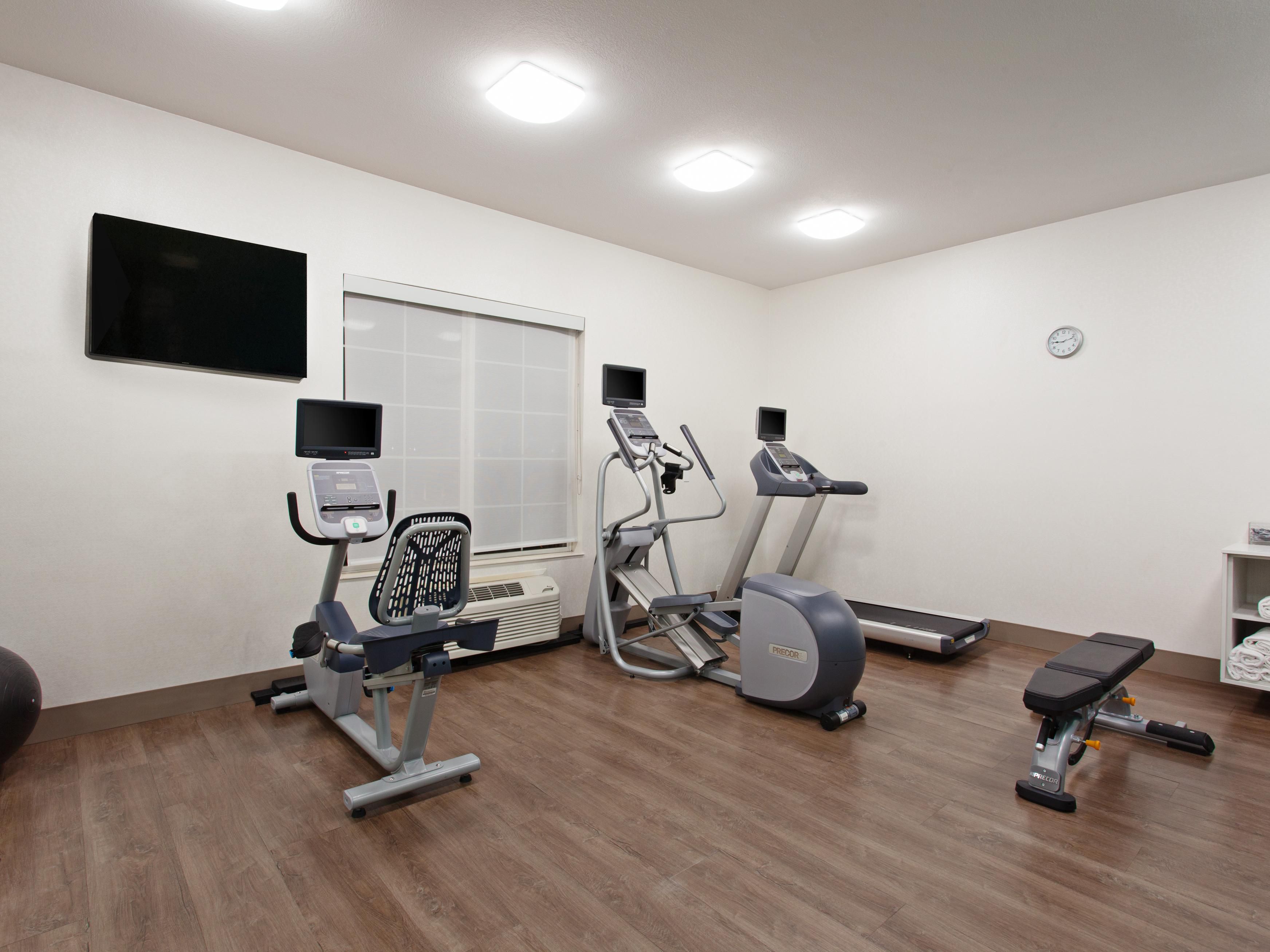 Stay active in our modern fitness center, featuring cardio machines, free weights, and more. Whether you're a seasoned athlete or just looking to stretch, our facility is open 24/7 to fit your schedule. Enjoy a refreshing workout experience during your stay!