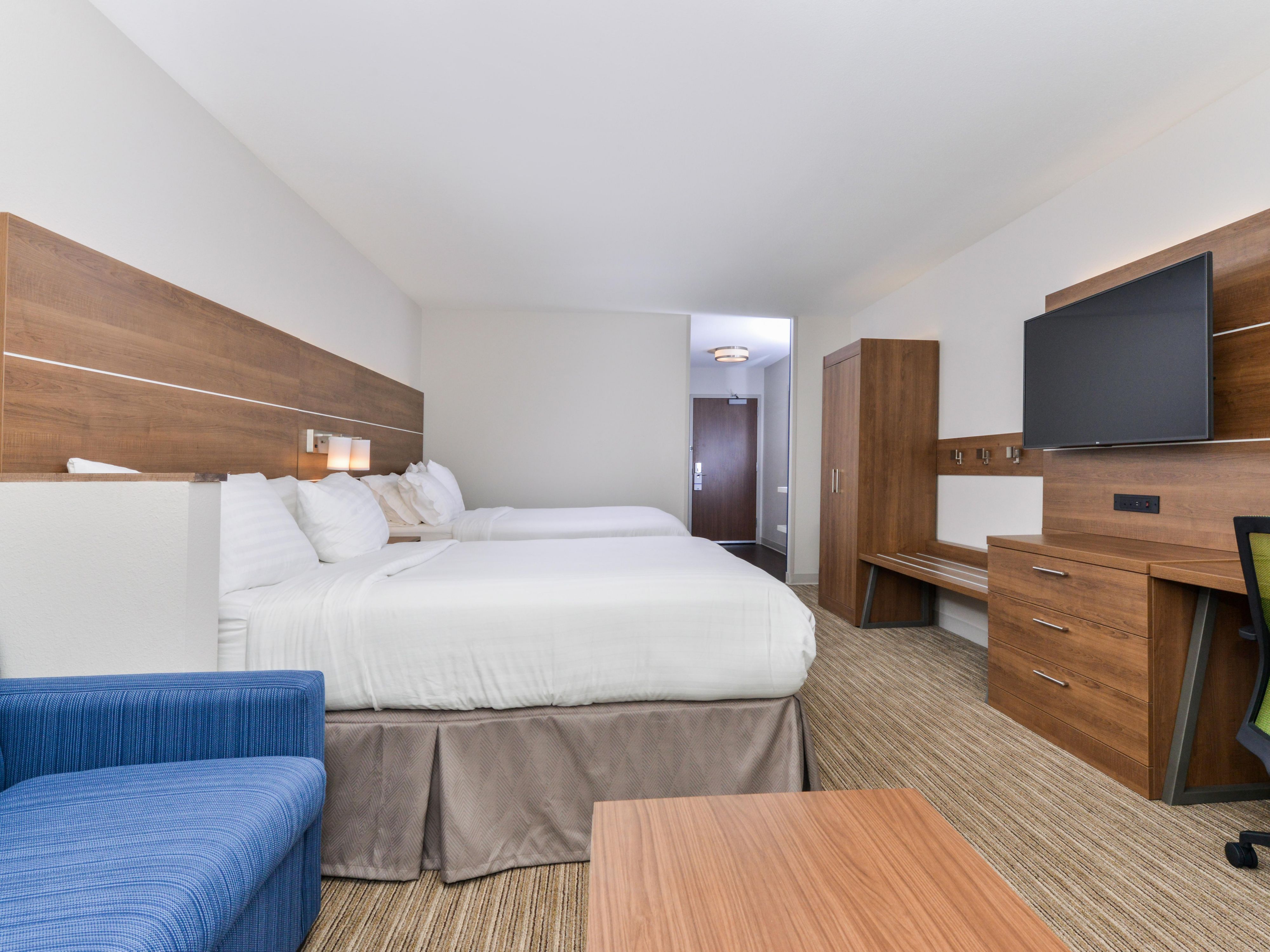 Queen Suite with comfortable pull out sofa for an extra person.