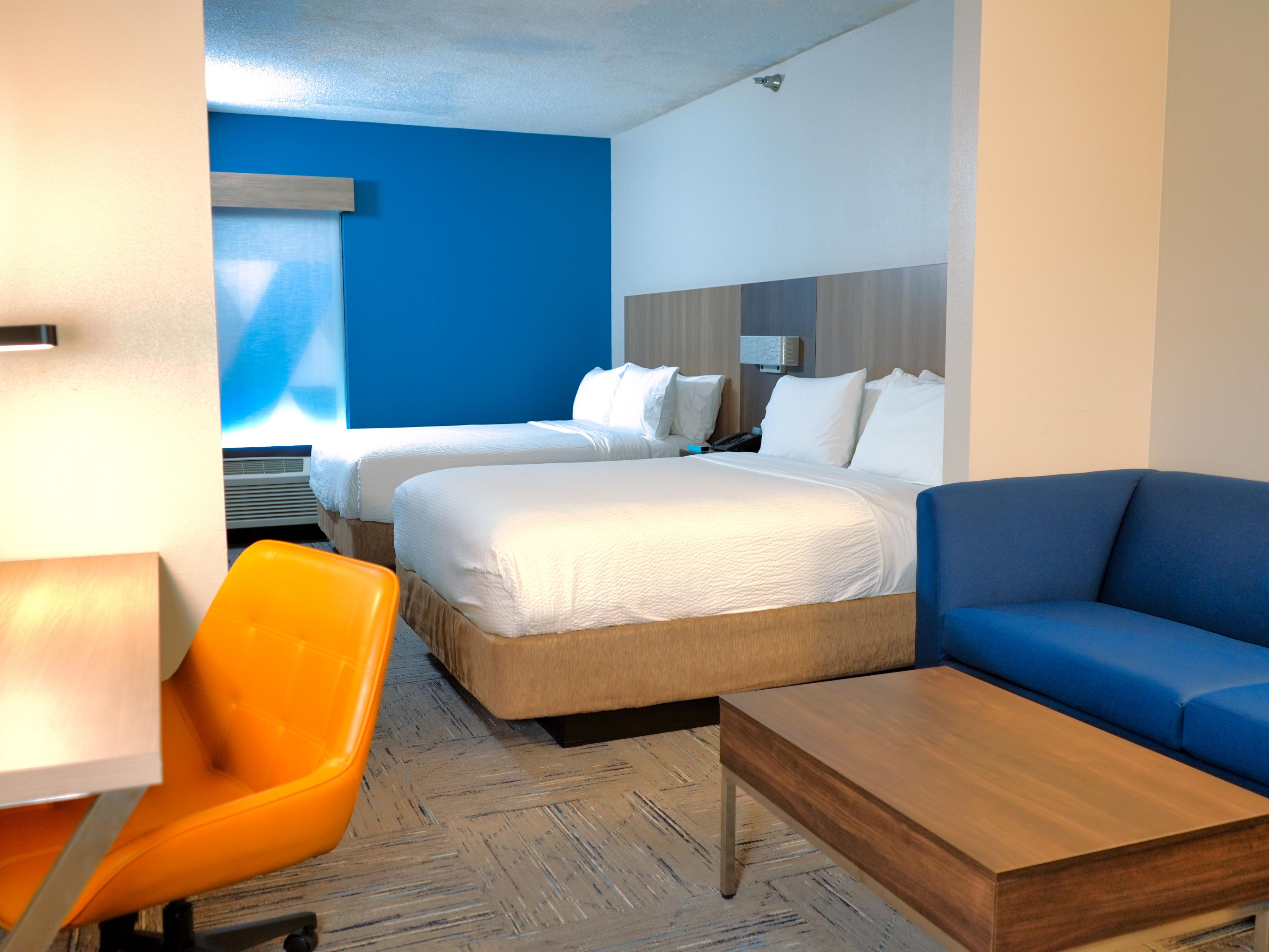 Two 13-in pillowtop Beautyrest mattresses and Queen-sized sofabed