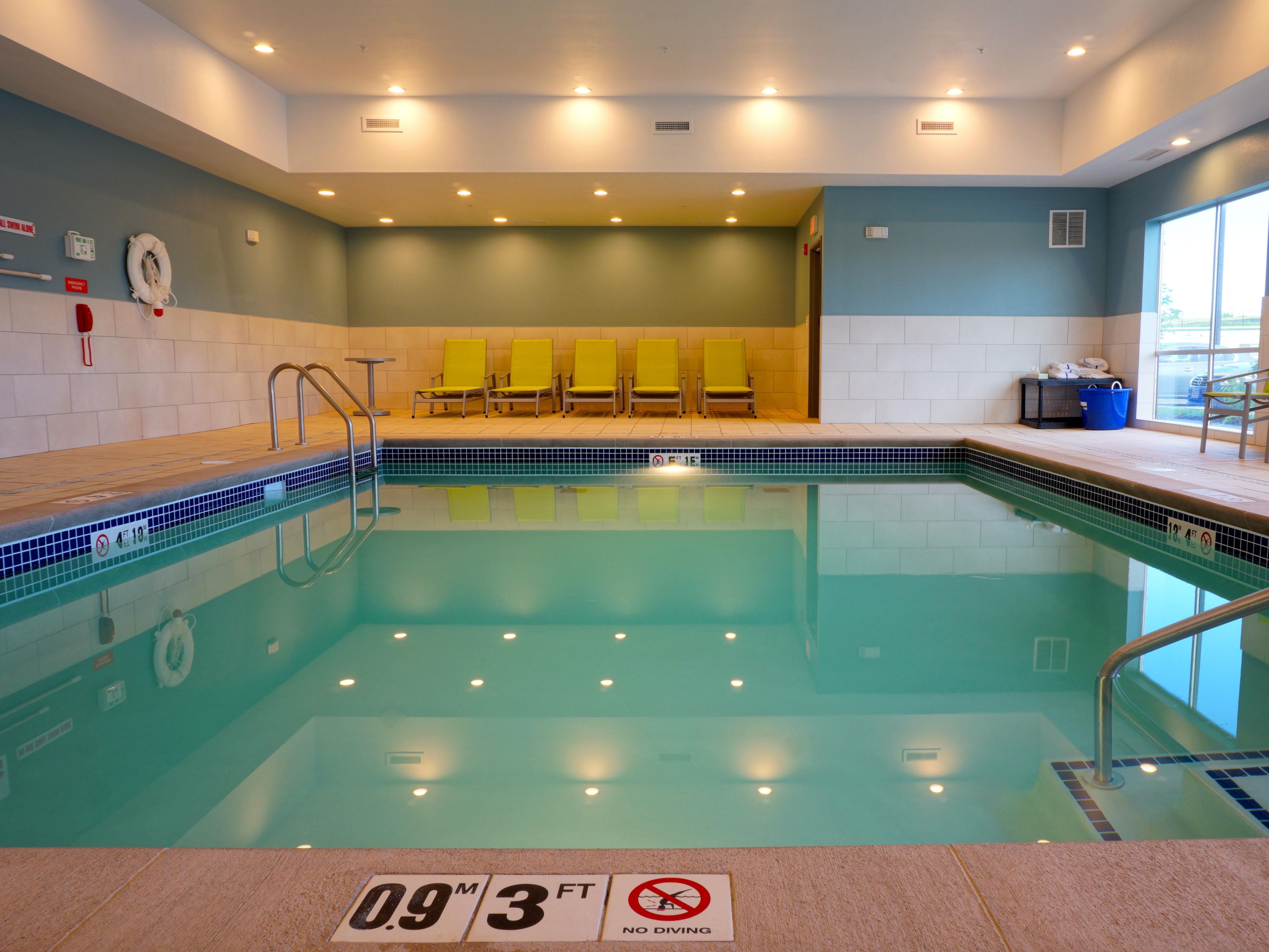 No matter the temp outside, you can enjoy our indoor pool all year round!