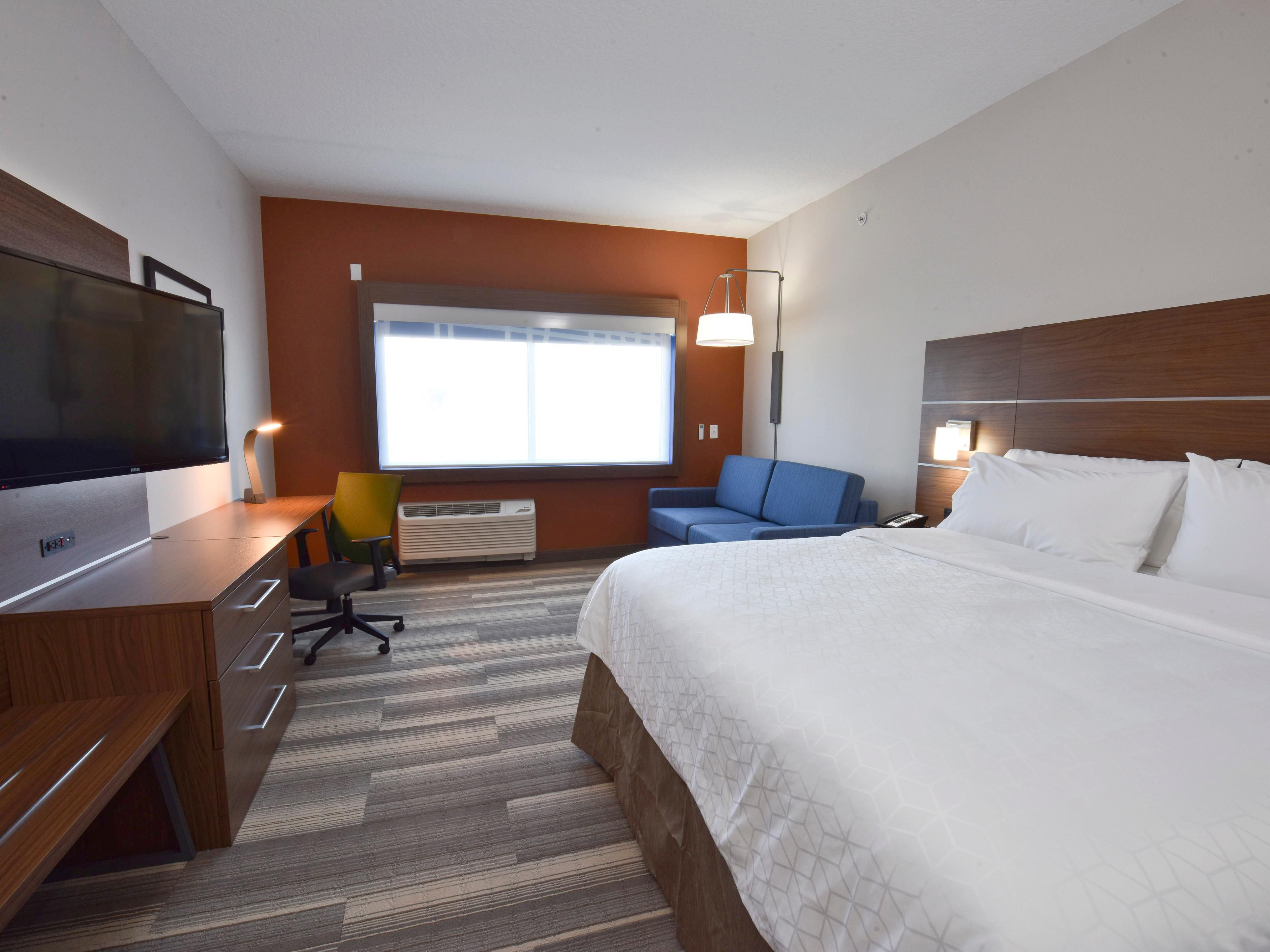 Make yourself at home in our guest rooms.