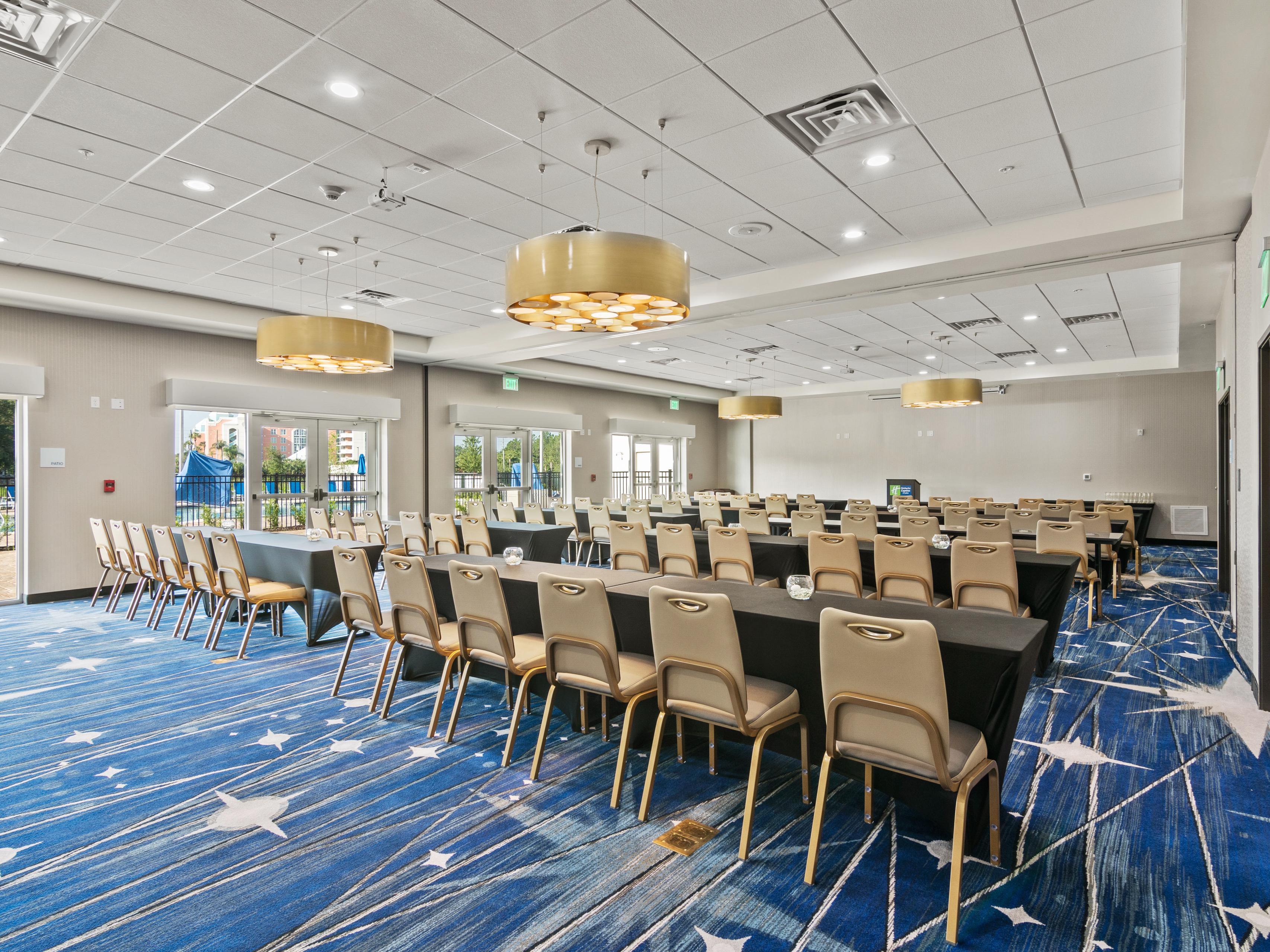 Find your space with us. Our property features a 2000 sqft meeting and event space with an 1800 sqft pre-function area. We make planning easy so you can focus your time on making your meeting a success.