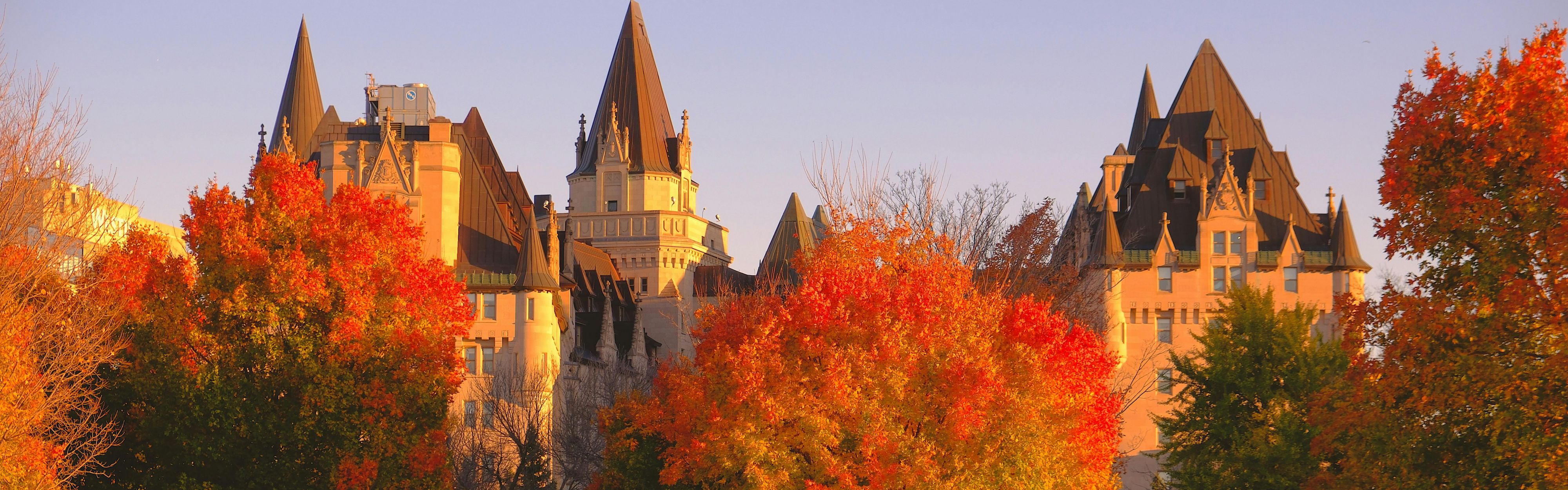 Walk the grounds of Parliament Hill in Ottawa.