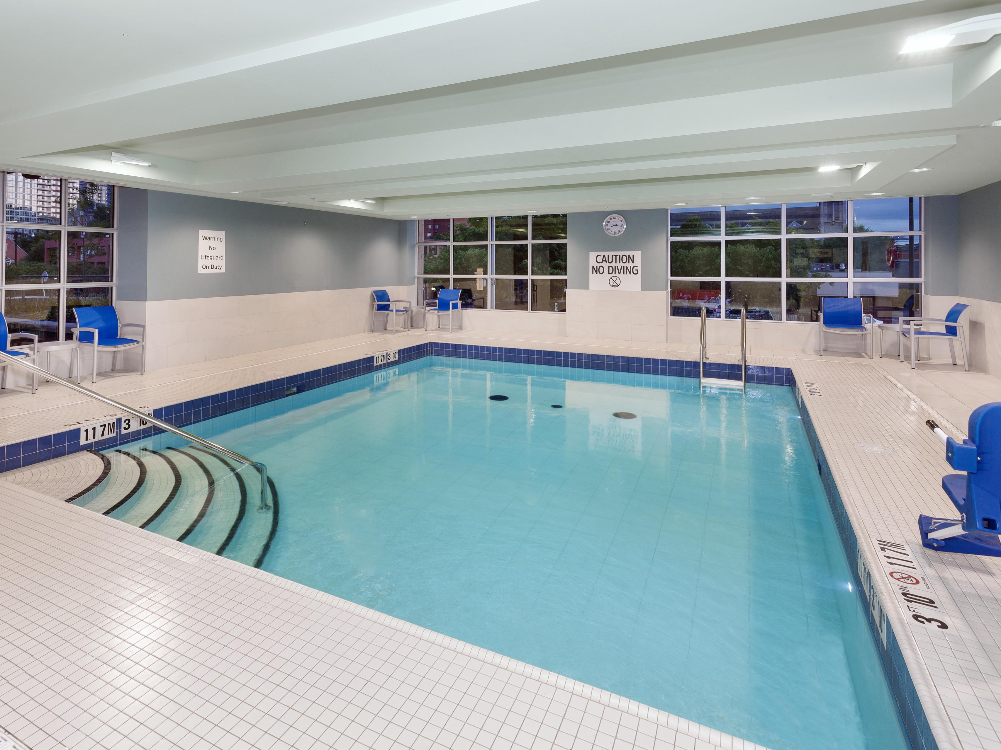 Splash and play in our indoor pool, open year-round.