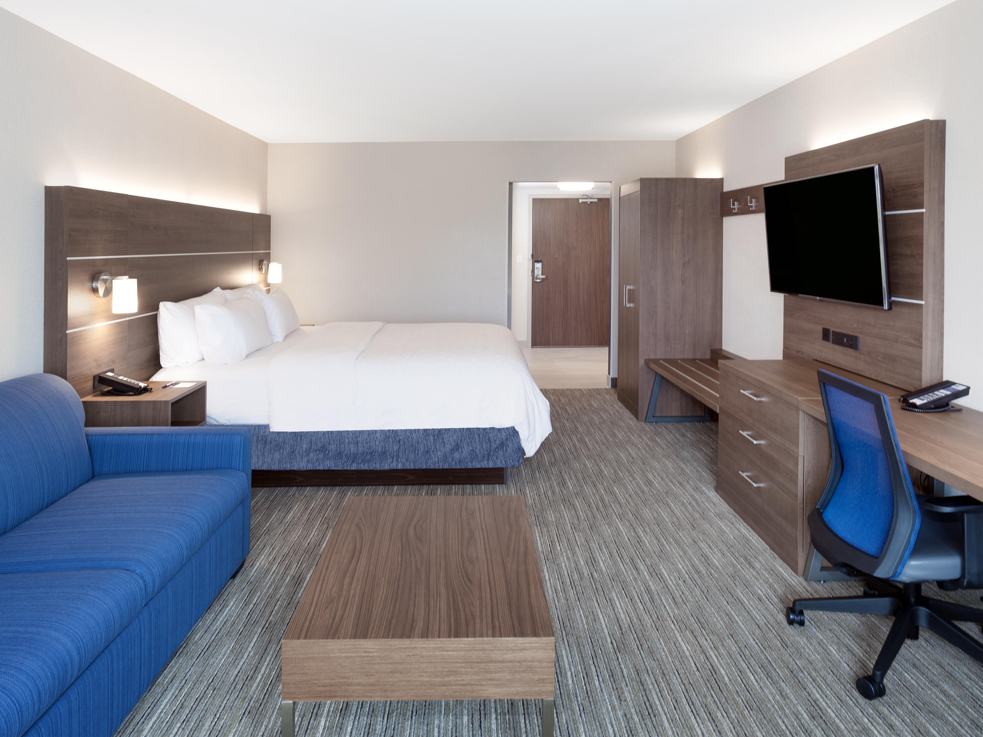 At the Holiday Inn Express & Suites Downtown Ottawa East, we understand the importance of keeping your valuables safe and secure. That's why all of our rooms come equipped with an in-room safe that's spacious enough to accommodate your laptop and other important belongings. Book now!