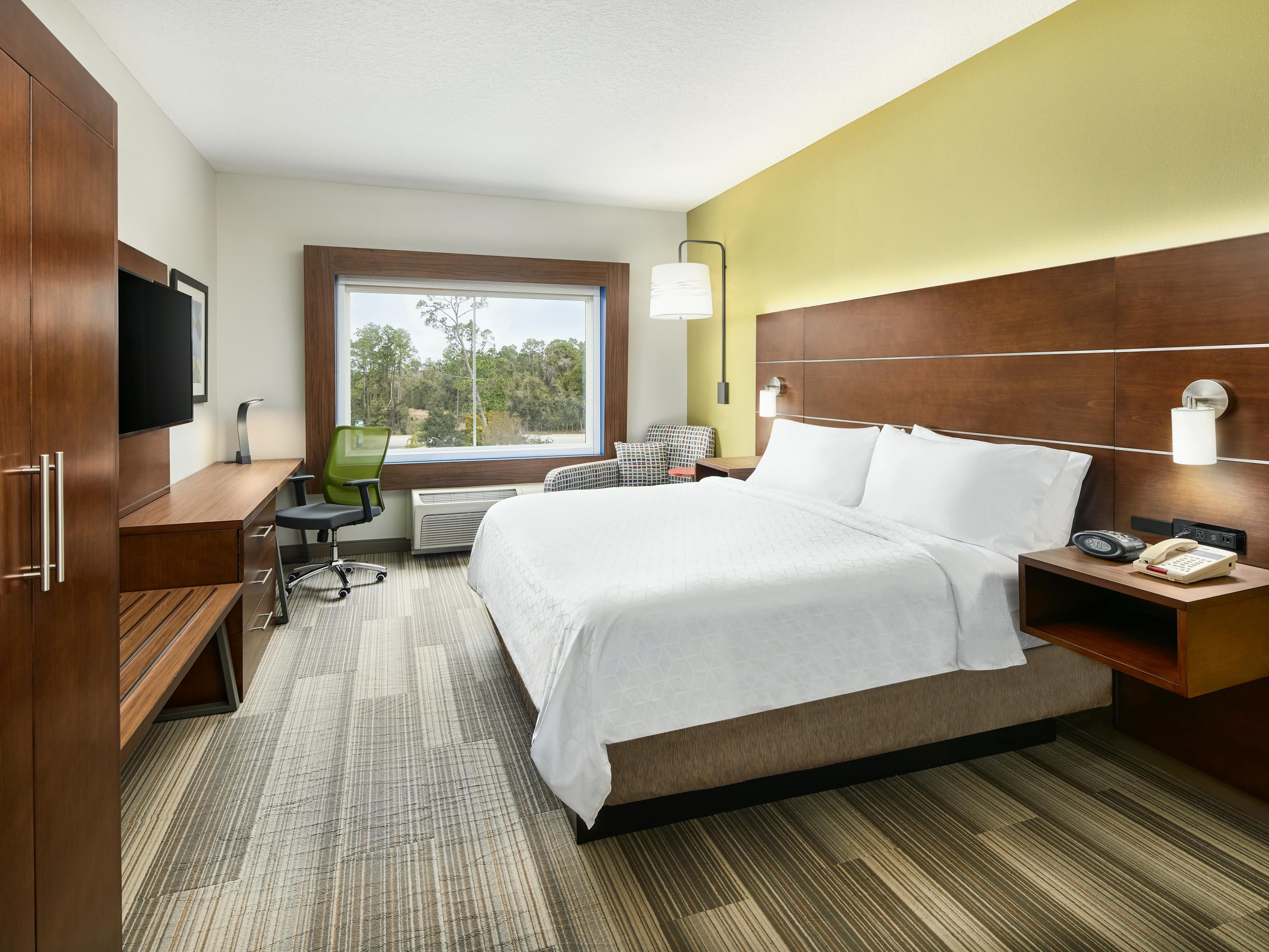 Make yourself at home in our guest rooms.